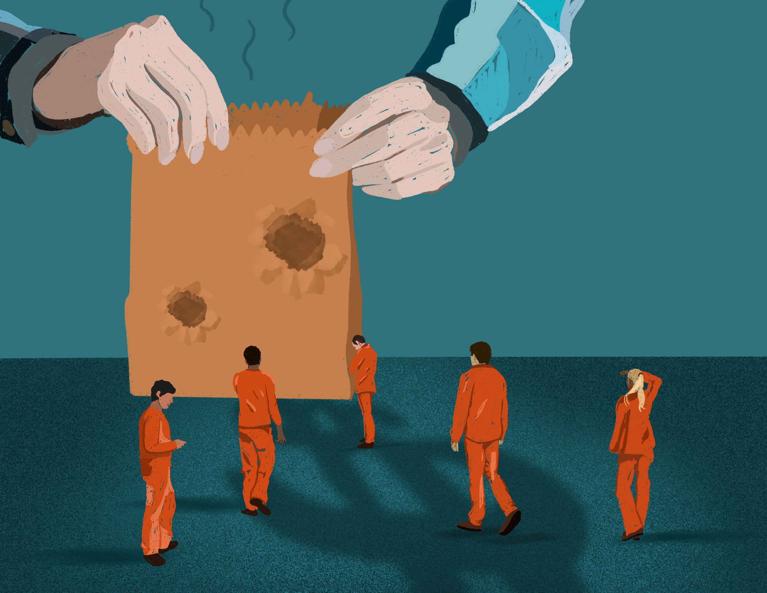 In New York prisons, widespread package room complaints go unresolved • Illustration for The Daily Orange