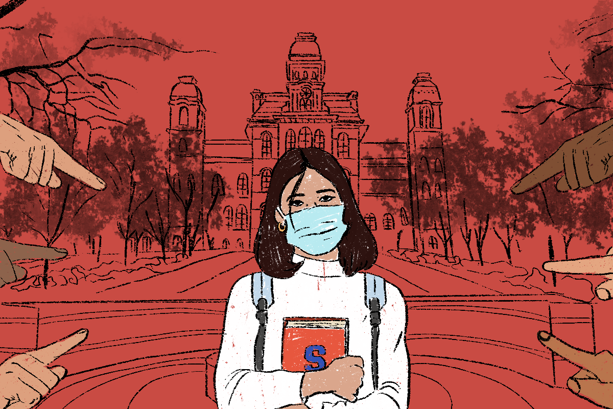 At SU, international students are targets of stereotyping and racism • Illustration for The Daily Orange