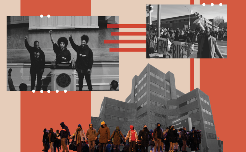 #NotAgainSU organizers reflect on progress 1 year after protests • Photo Illustration for The Daily Orange