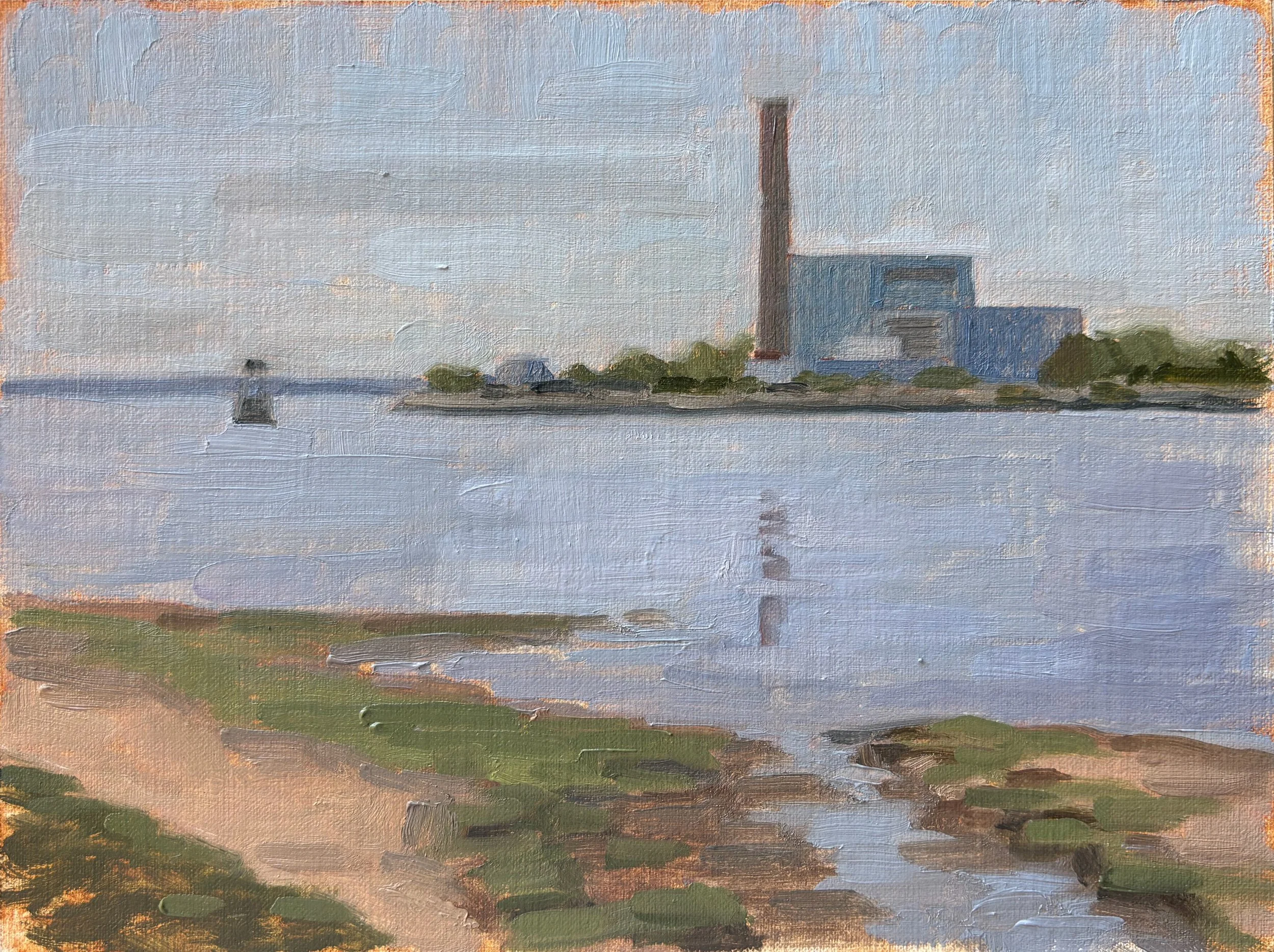 Calf Pasture Beach Sketch, 2026, 6x8 inches