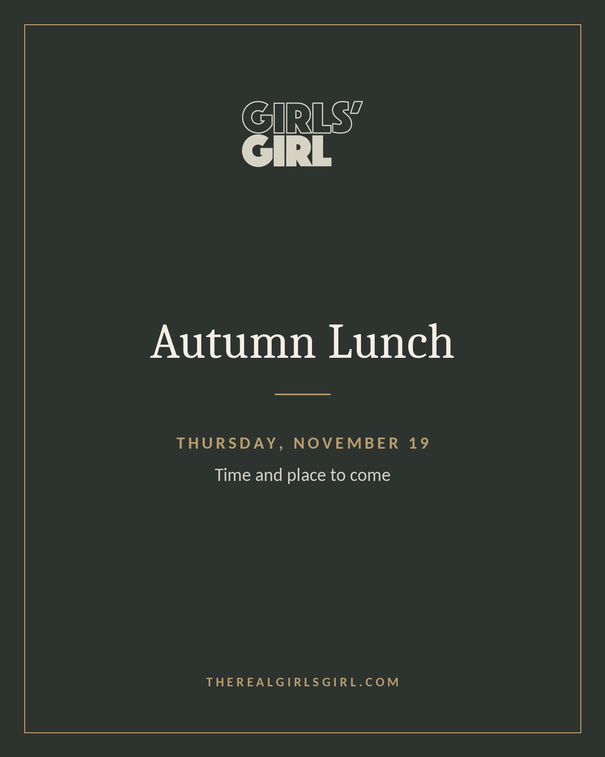 Autumn Lunch