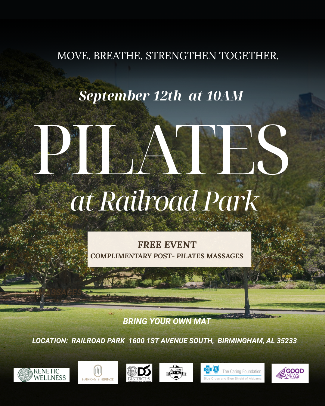 Pilates at Railroad Park