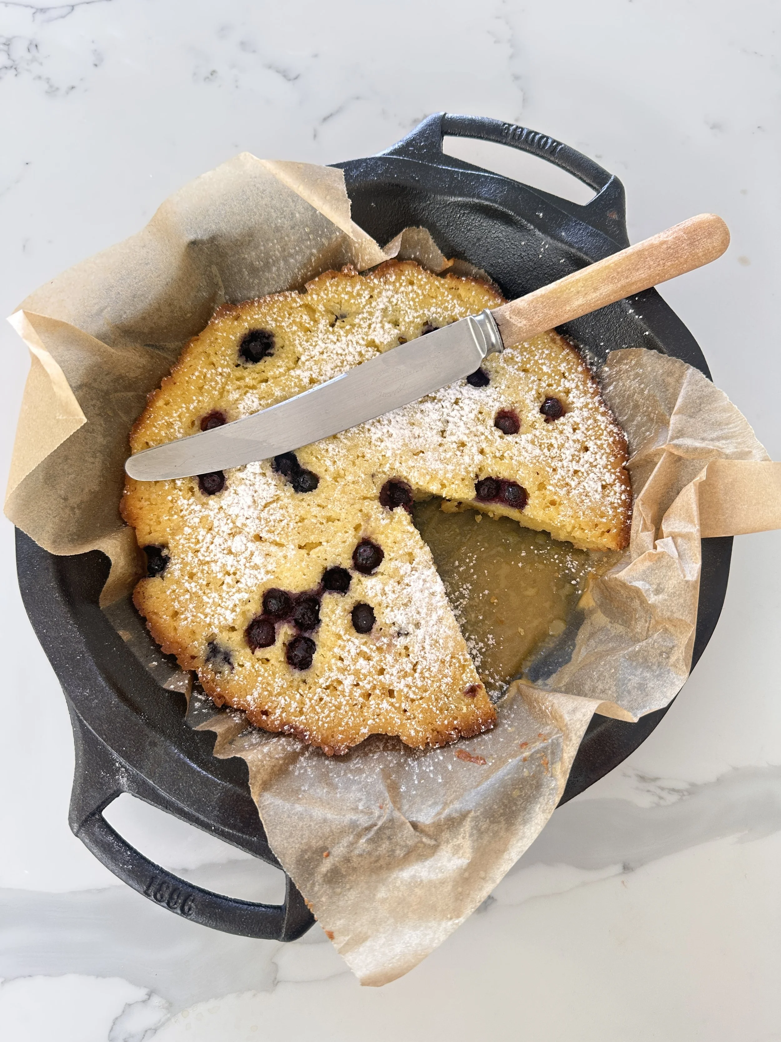 Mascarpone Cake with Blueberry &amp; Lemon