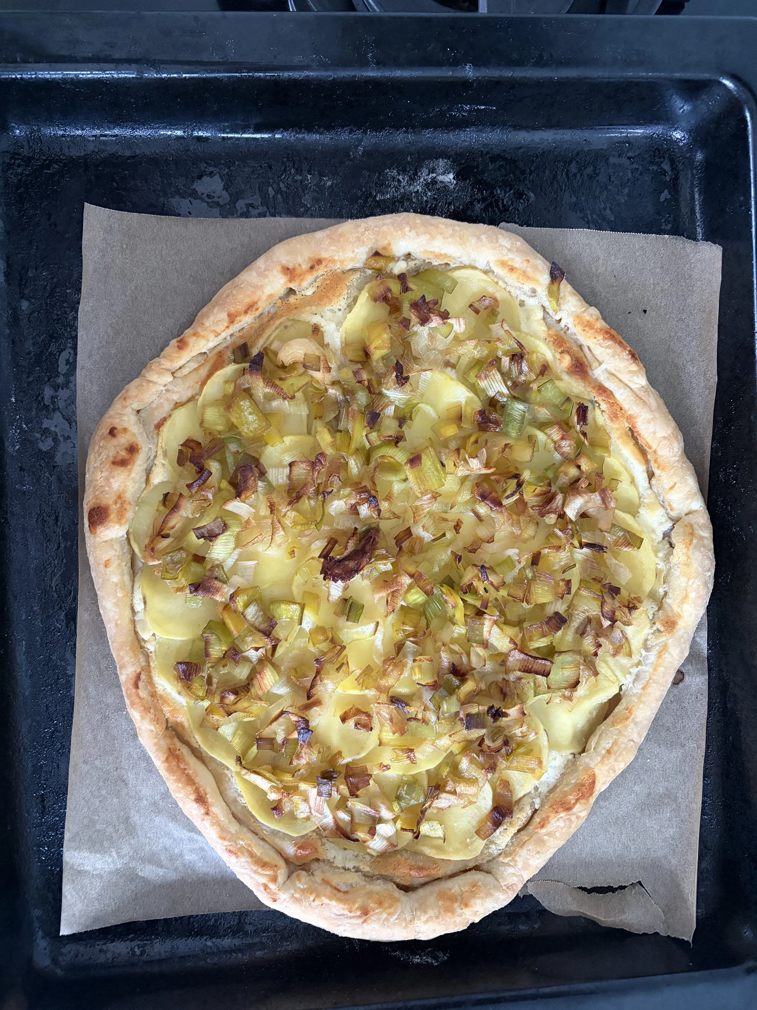 Potato, Leek &amp; Goat's Cheese Tart