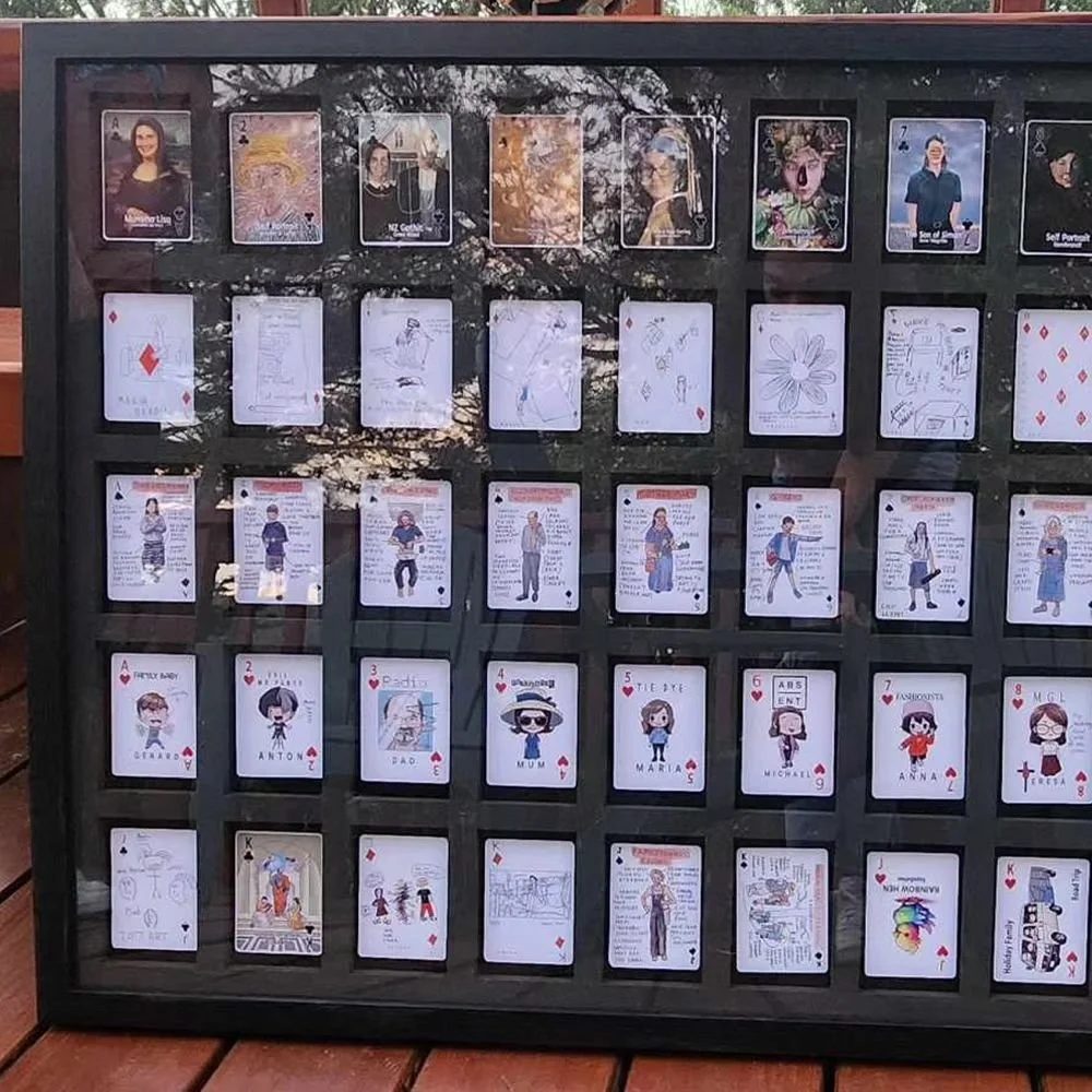 Late Christmas present for the family.

A deck of cards with 52 individual artworks, I've posted some of my favourite. Hope you don't feel too exposed @the_rayn_of_10 . 

What a ridiculous idea this was, hundreds of hours later I wash my hands of it.