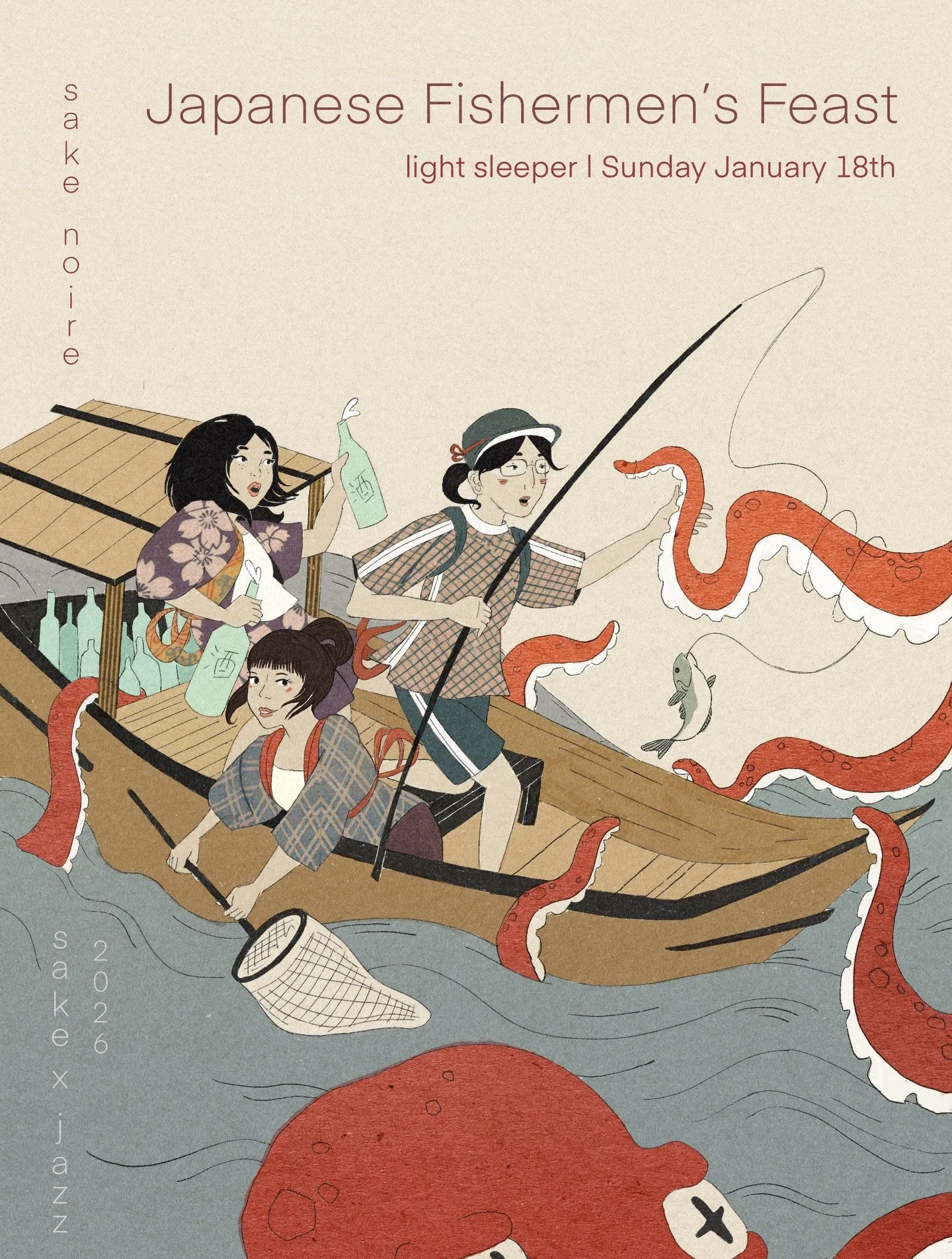 ✨SAKE X JAZZ PRESENTS 🍶🎷✨

My camping sensei and sister-from-another-mother, Soma @somamutsuko of Kamonegi/Hannyatou, and Sake Noire Chef Yael @nam.revlis are teaming up for a very special sake x jazz pop-up:

✨ Japanese Fishermen&rsquo;s Feast
📍 