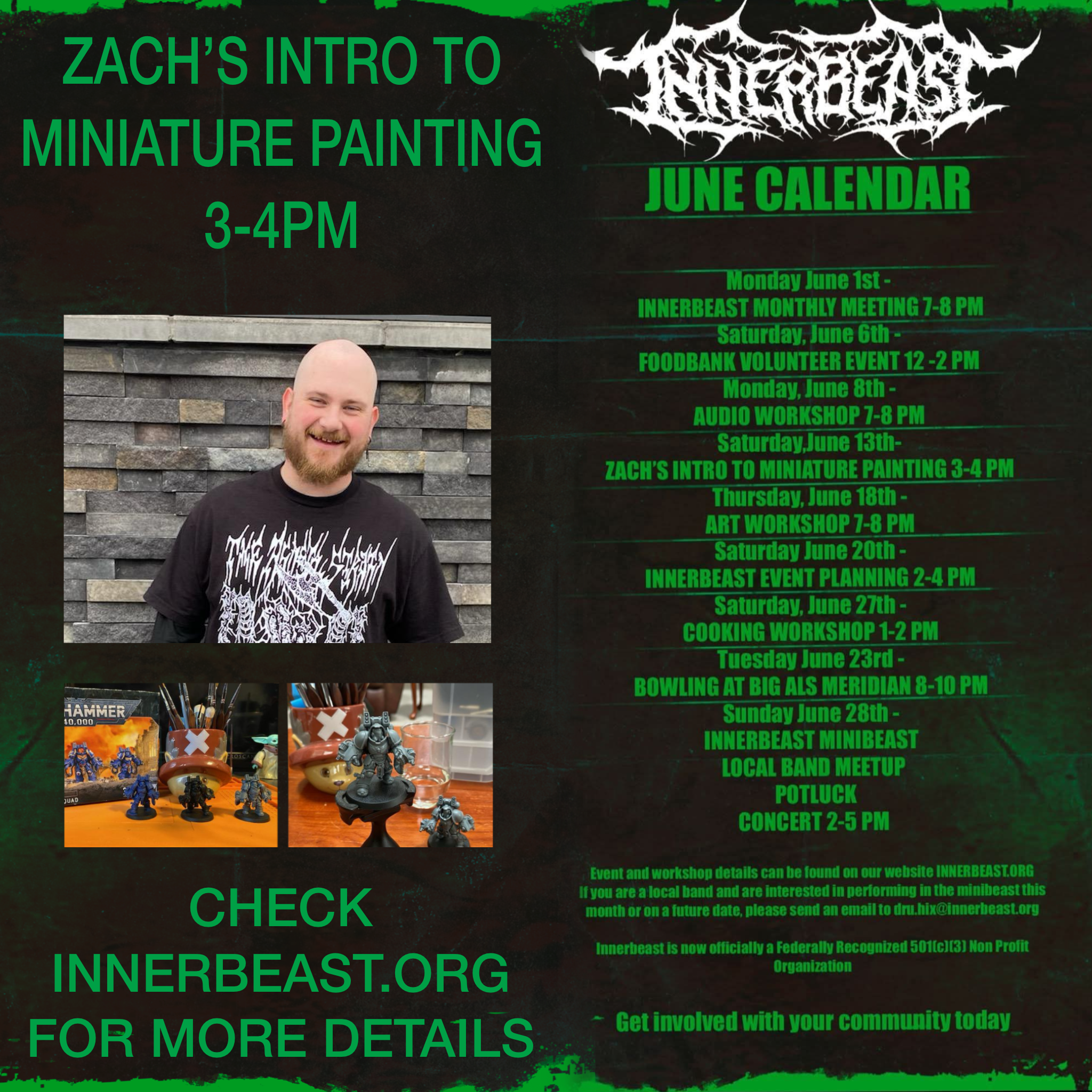 Innerbeast Minifig Painting Workshop