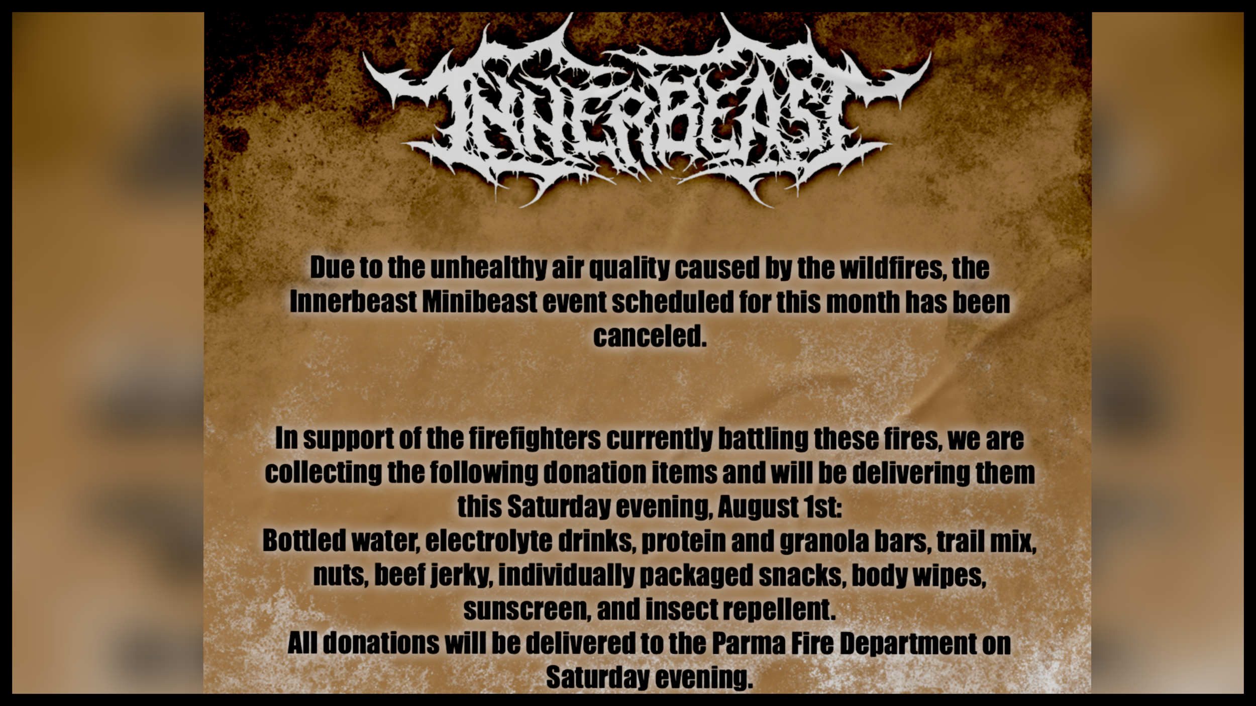 Collect Donations For Local Wildland Firefighters
