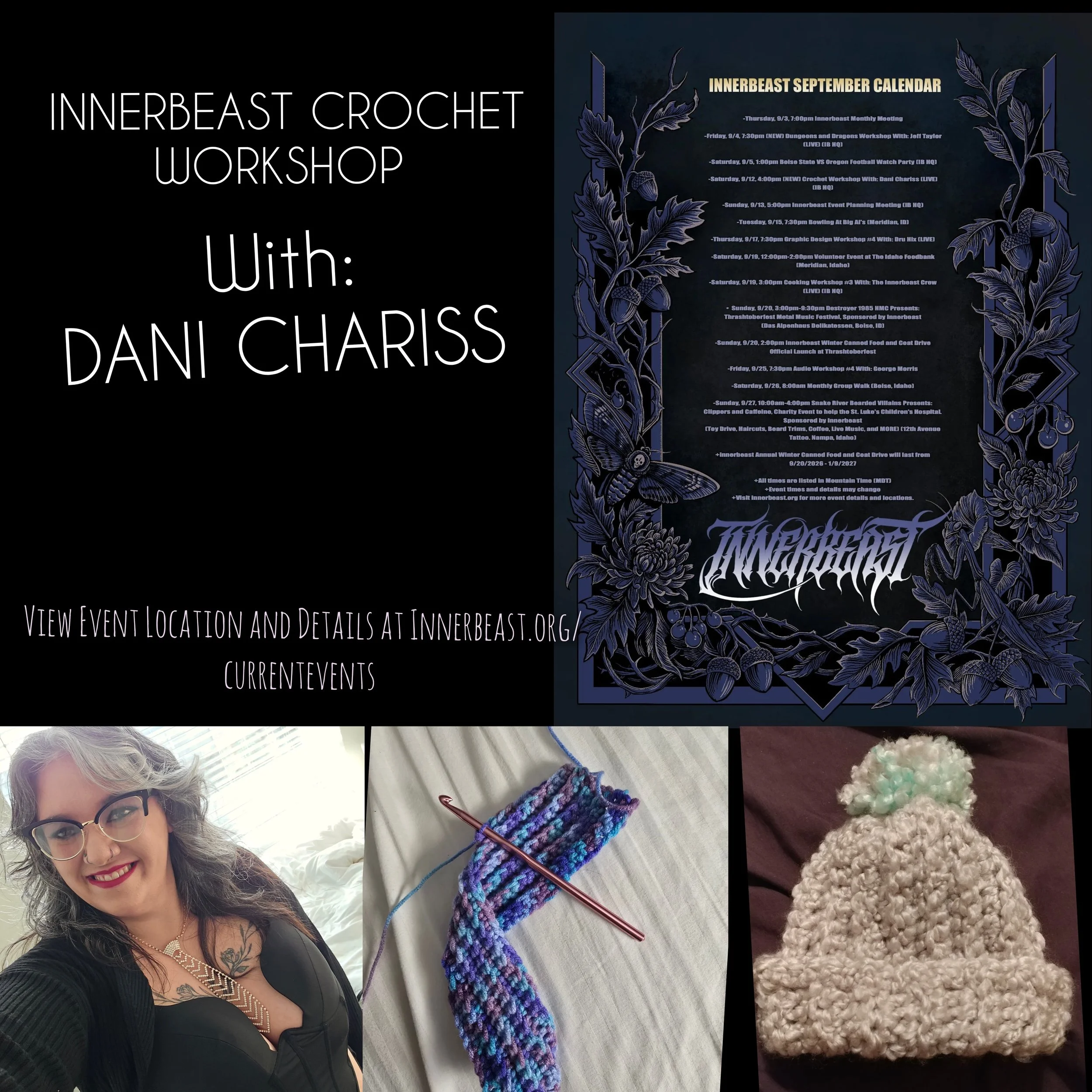 (NEW) Crochet Workshop with: Dani Chariss (Live) (IB HQ) 