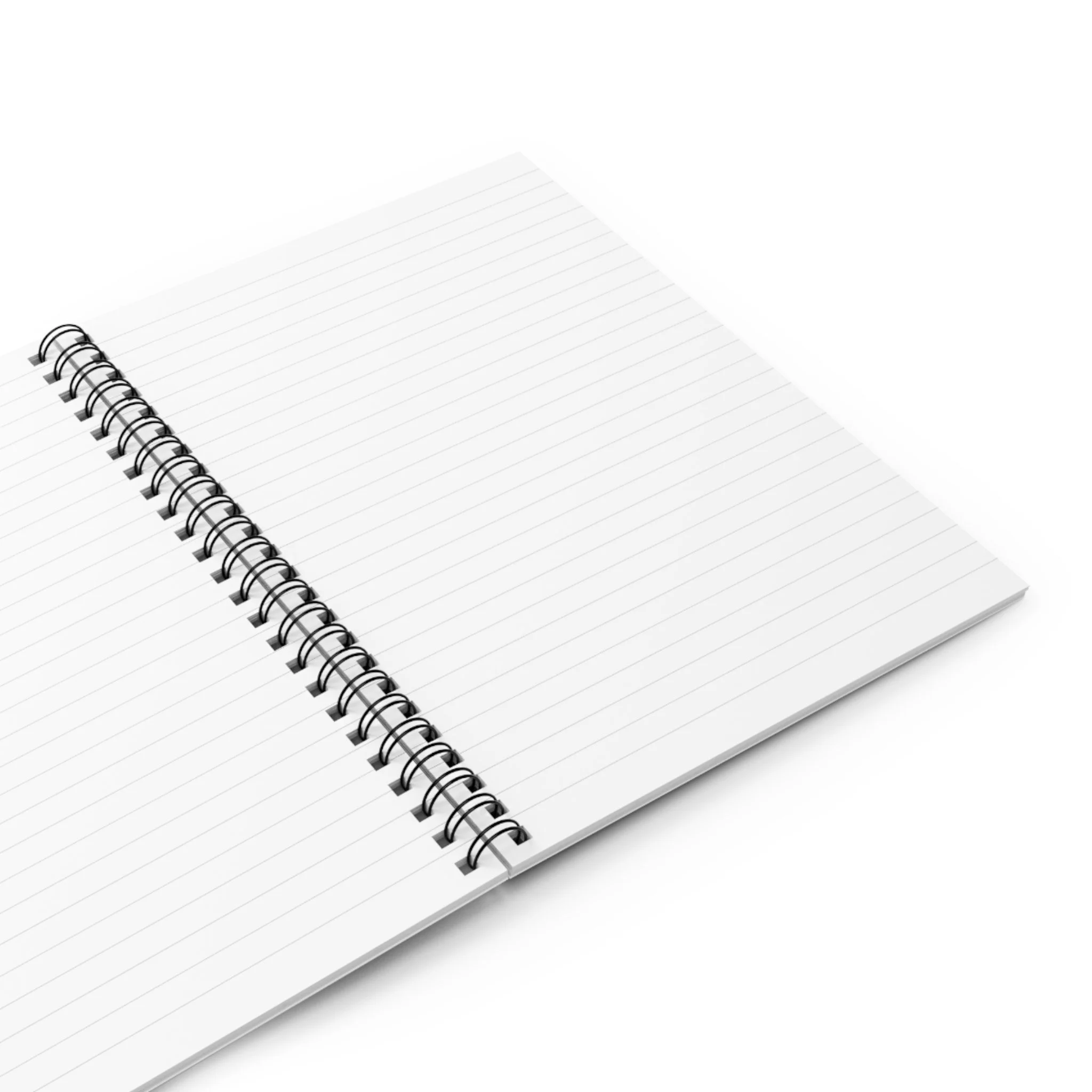 Opened view of Daily Notes spiral notebook showing ruled pages and spiral binding.