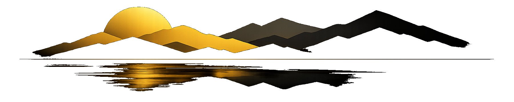 Sunset Mountain Range Divider