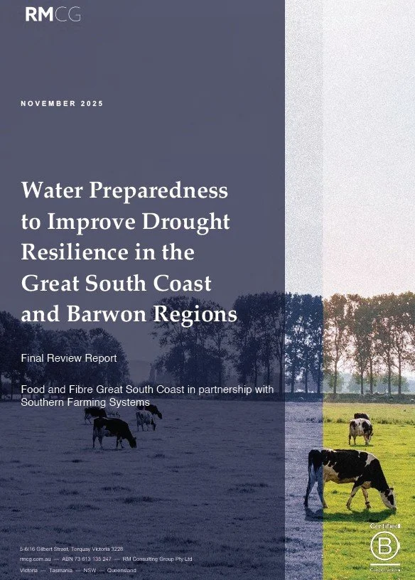 Water Preparedness to Improve Drought Resilience in the Great South Coast and Barwon Regions