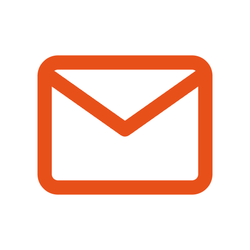 Icon of an orange envelope representing email.