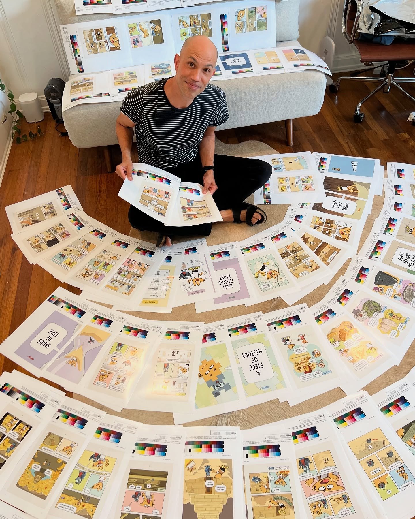 👀🙌🏽 PROOFS!!! It&rsquo;s the first time I&rsquo;m seeing all the pages 100% scale in color, and Dex Dingo (book 2) World&rsquo;s Best Greatest Ever ARCHAEOLOGIST is looking  good! This adventure has booby traps, hieroglyphs, quicksand, a sphinx, t
