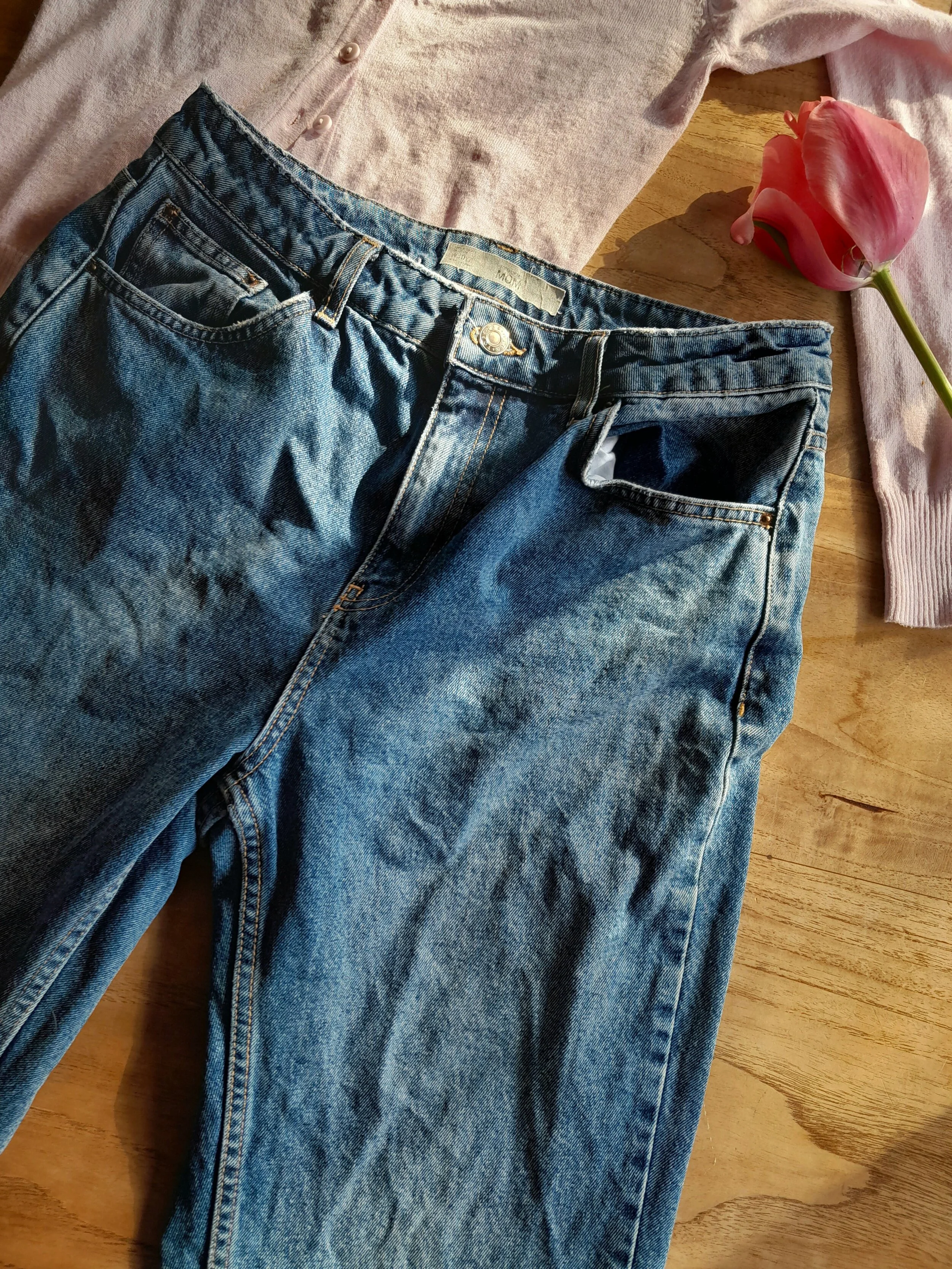 Dark Wash Mom Jeans