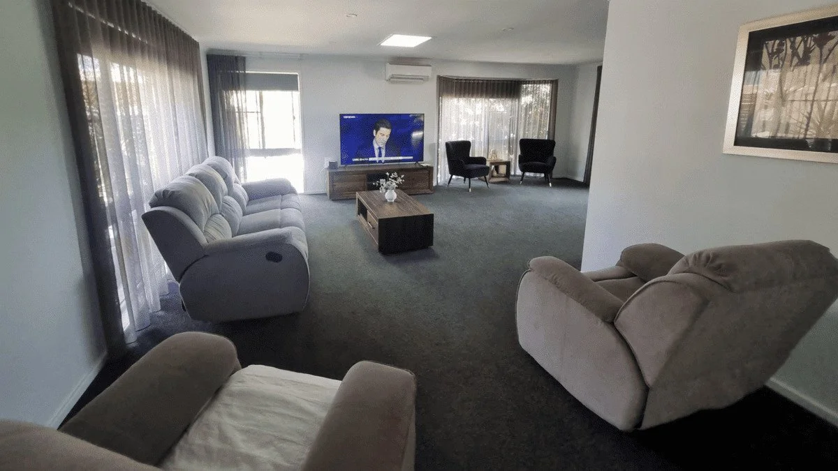 spacious living area in the purpose built SDA home