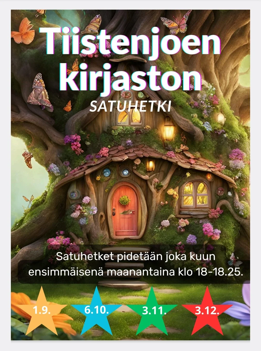 SATUHETKI Tiistenjoen kirjastossa