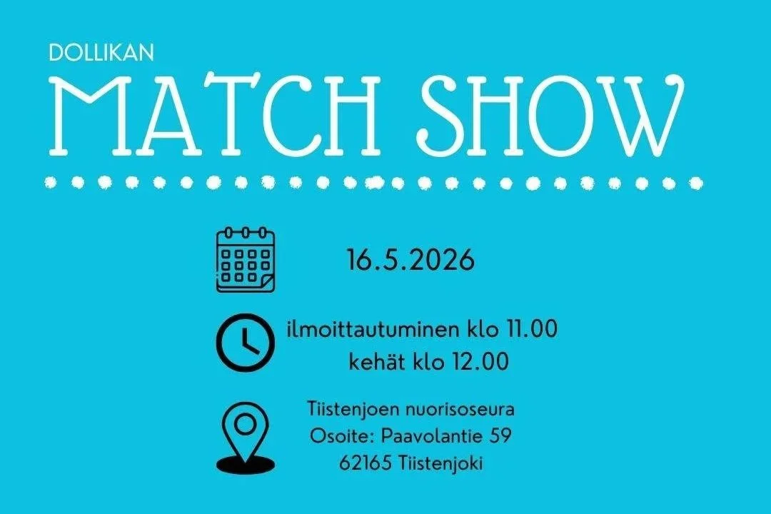Dollikan MATCH SHOW Tiistenjoen Nuorisoseuralla