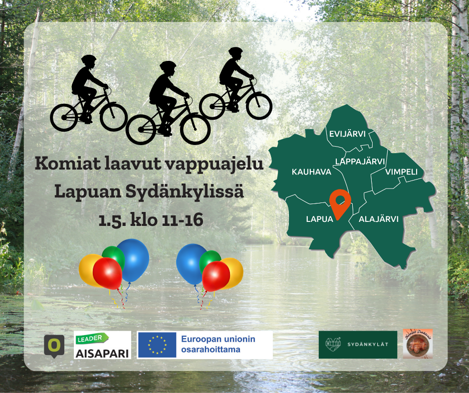 Komiat laavut vappuajelu 