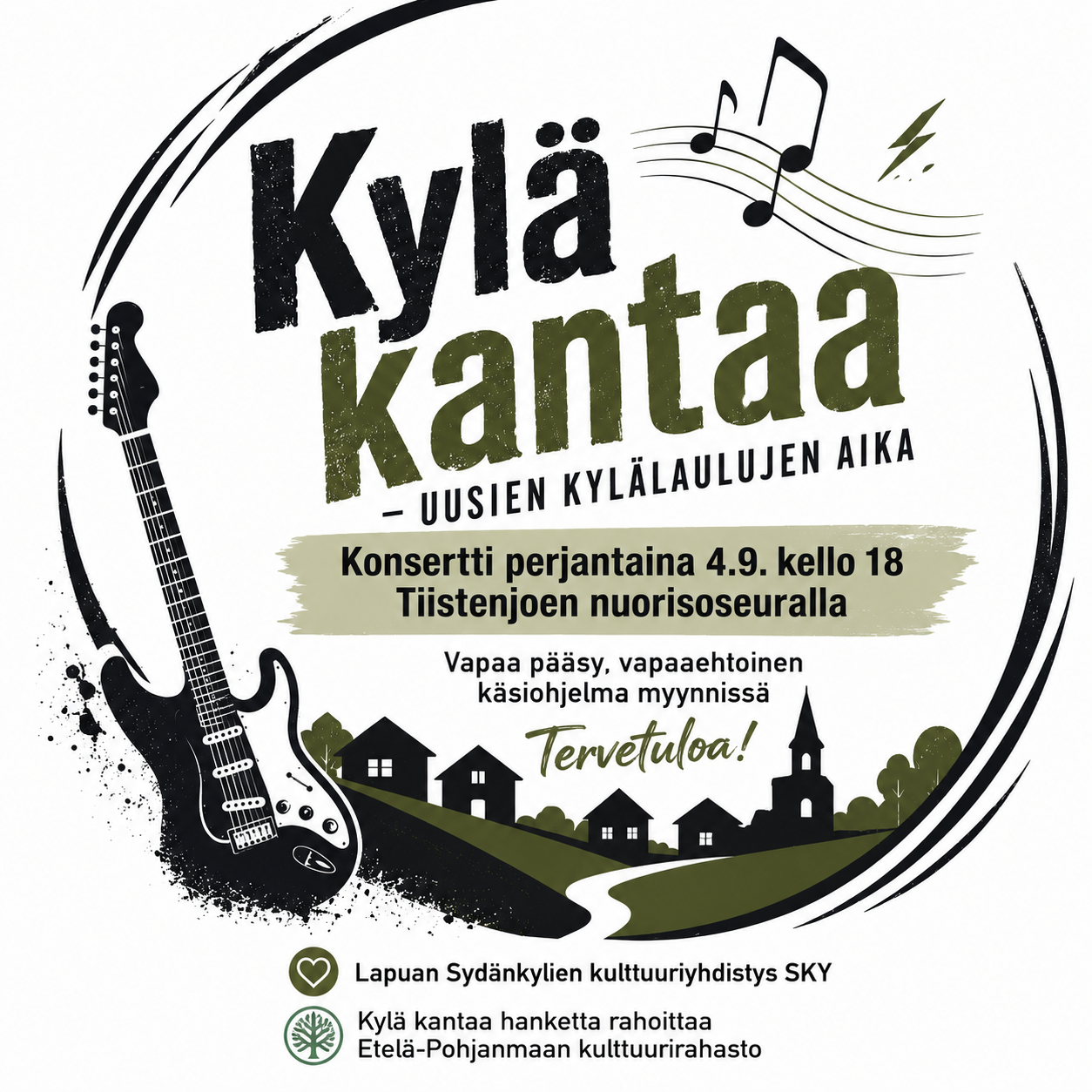 Uusien kylälaulujen ilmaiskonsertti
