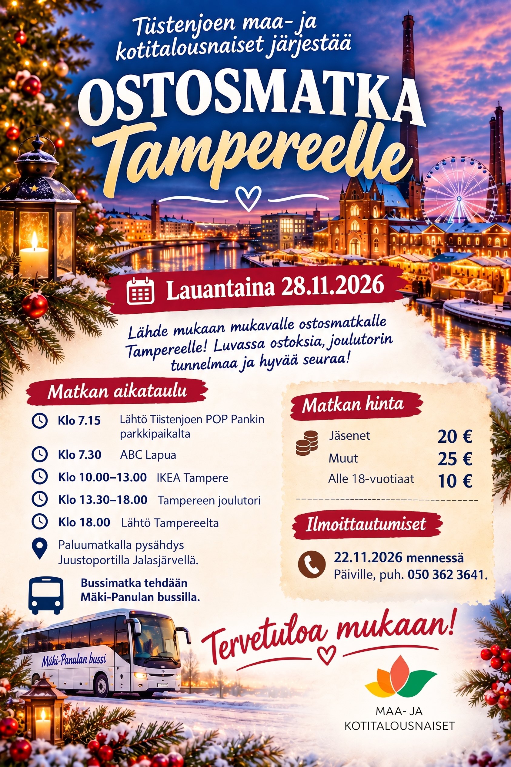 Ostosmatka Tampereelle