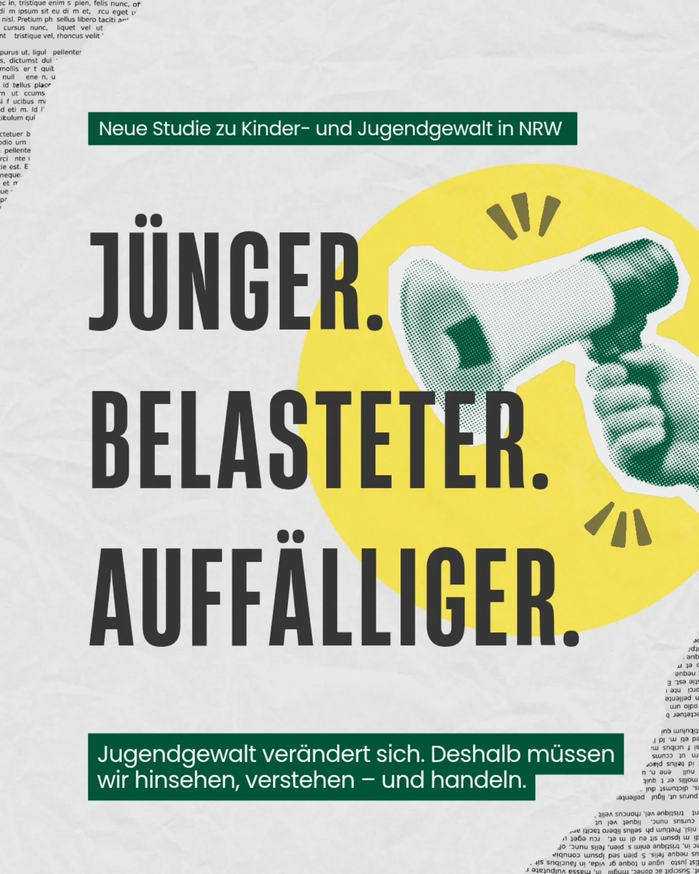 Die neue Studie zeigt: Kinder- und Jugendgewalt in NRW nimmt wieder zu. ⚠️
Mehr Vorf&auml;lle, j&uuml;ngere T&auml;ter und h&auml;rtere Konflikte &ndash; Entwicklungen, die zu Recht alarmieren. 🚨

Gleichzeitig zeigt der historische Vergleich: Die La