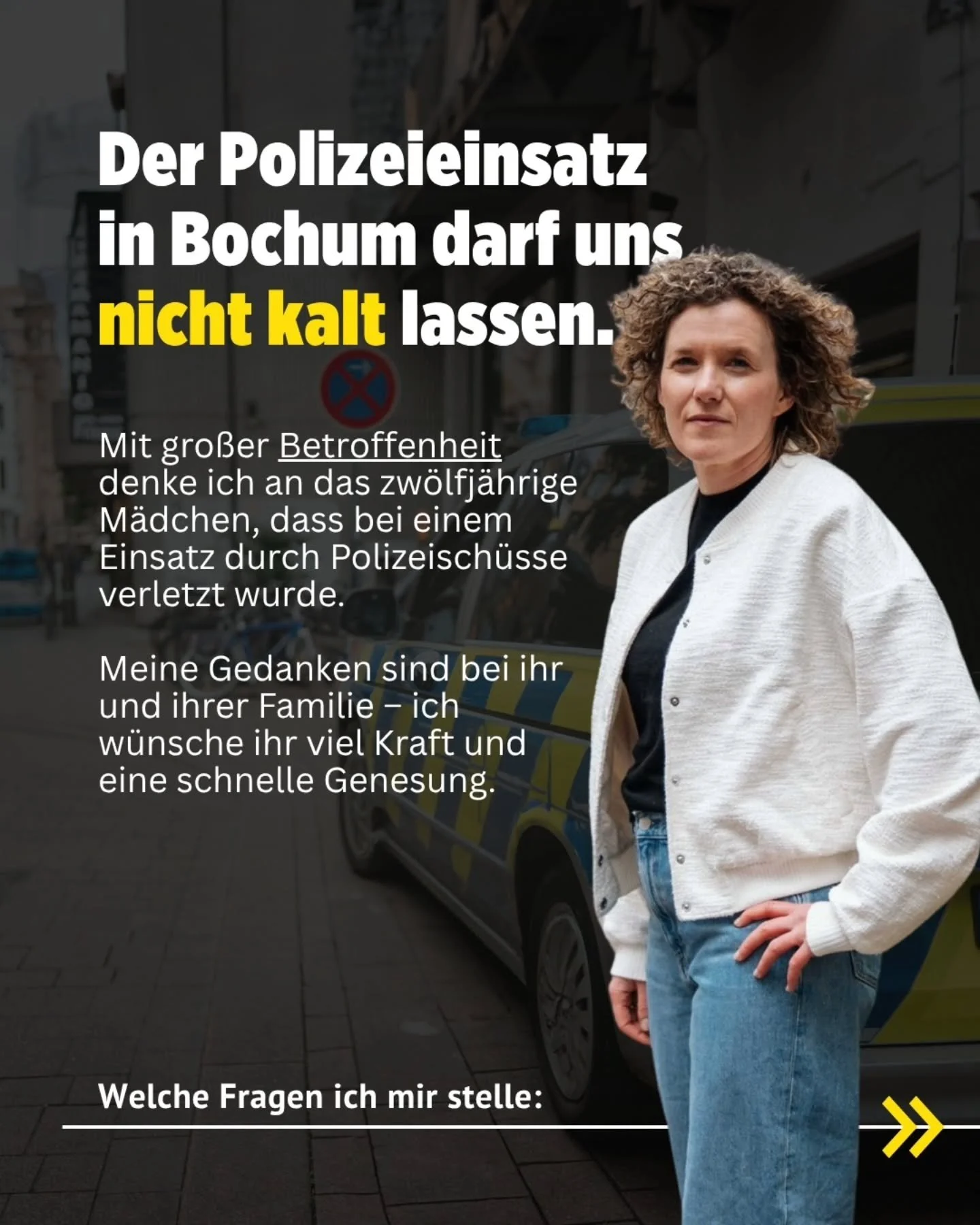 Anfang der Woche wurde in Bochum ein 12-j&auml;hriges geh&ouml;rloses M&auml;dchen bei einem Polizeieinsatz durch einen Polizeischuss lebensgef&auml;hrlich verletzt. Die genauen Umst&auml;nde sind noch unklar, vermutlich hat das M&auml;dchen zu Poliz
