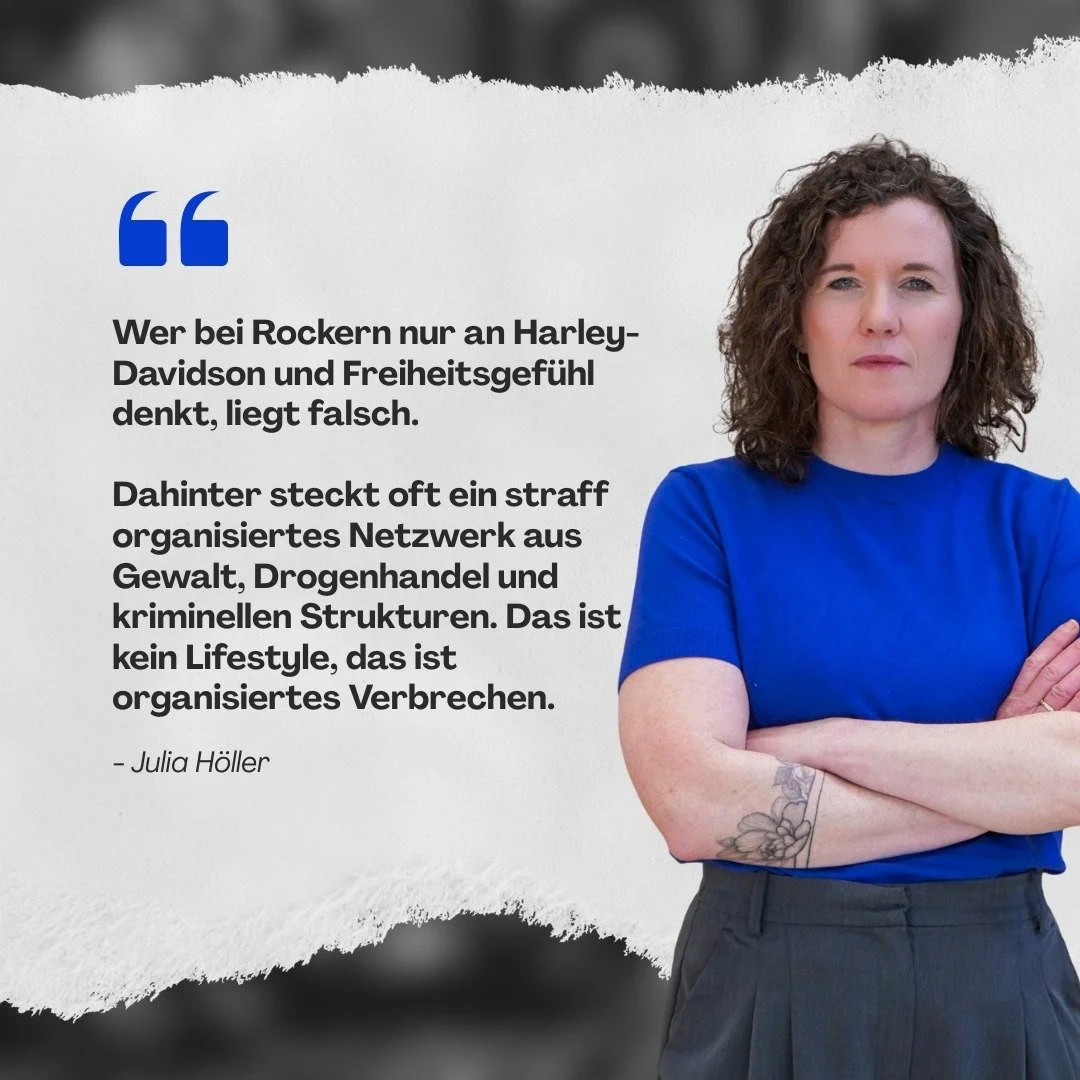Rockerromantik ist ein Mythos. 

Hinter vermeintlichem Freiheitsgef&uuml;hl verbergen sich oft straff organisierte, kriminelle Netzwerke. Die gro&szlig; angelegte Razzia in NRW macht deutlich: Der Staat geht konsequent und mit Nachdruck gegen diese S