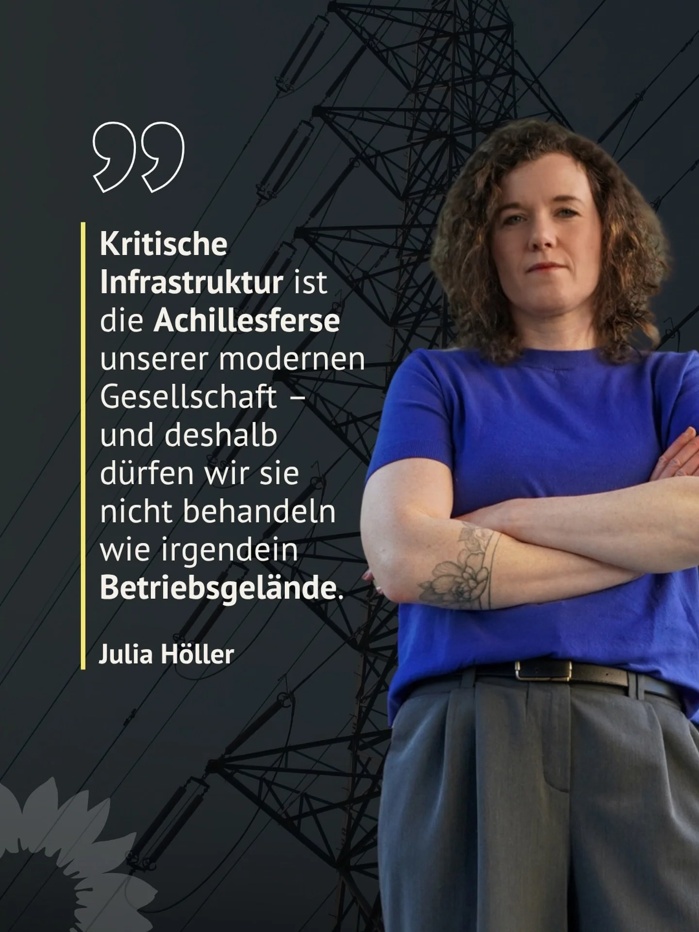 Der mutma&szlig;liche Anschlag auf ein Umspannwerk in Bergheim zeigt sehr konkret, wie verwundbar unsere kritische Infrastruktur sein kann &ndash; und wie wichtig es ist, dass Schutzmechanismen im Ernstfall funktionieren. Ich bin froh, dass die Strom