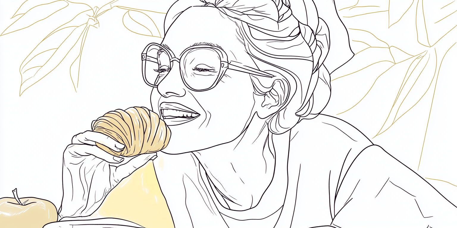 A chocolate croissant and flat white coffee…