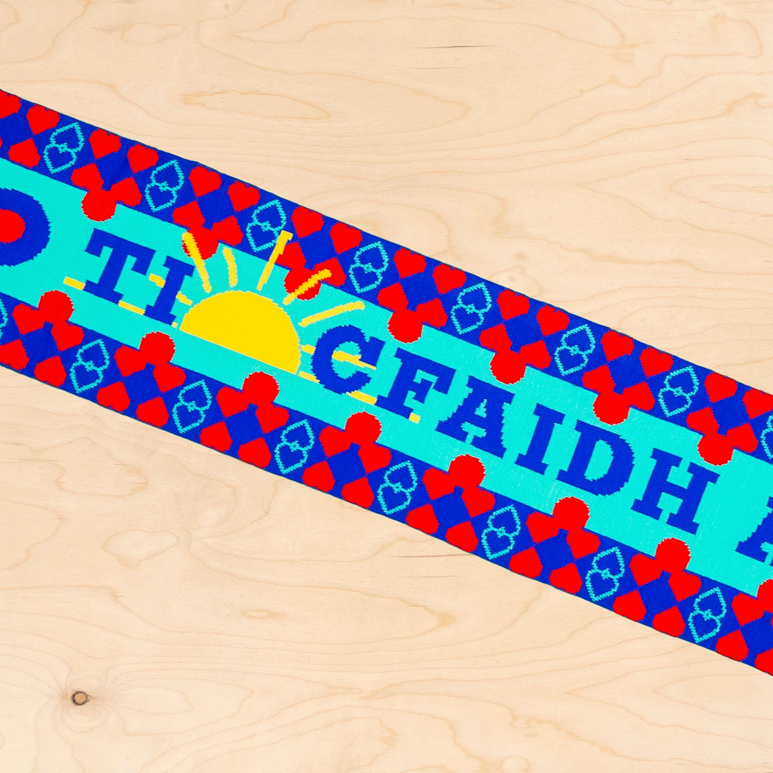 Made by native-Irish (Gaeilc) speakers in West Cork, on Ireland's Wild Atlantic Way. Irish scarf. Teanga Ġrá = Love Language.