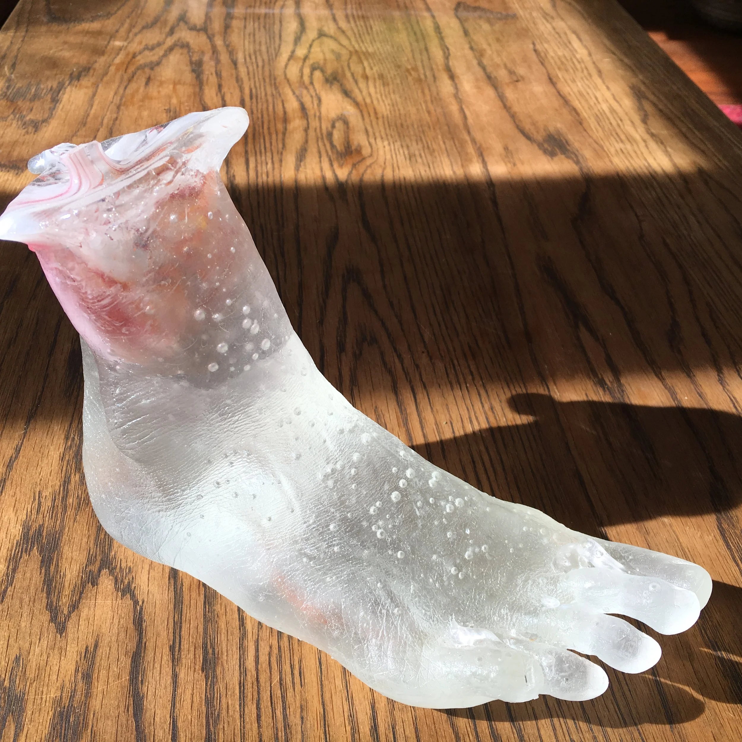 2018 Step into It Cast glass foot 1.JPG