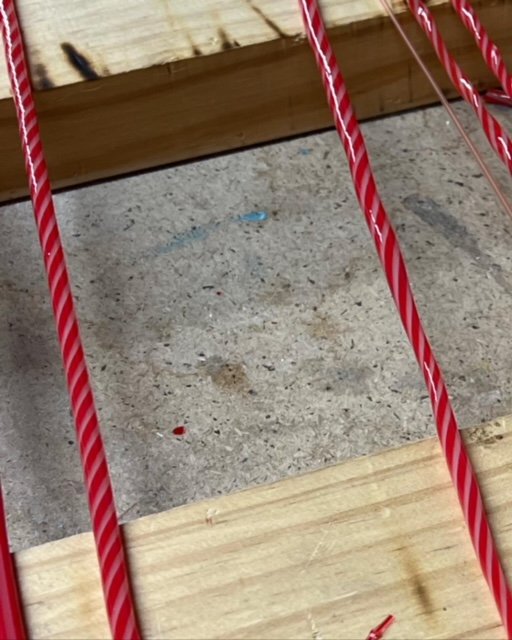 Student Deb Murrine Xmas Cane.JPG