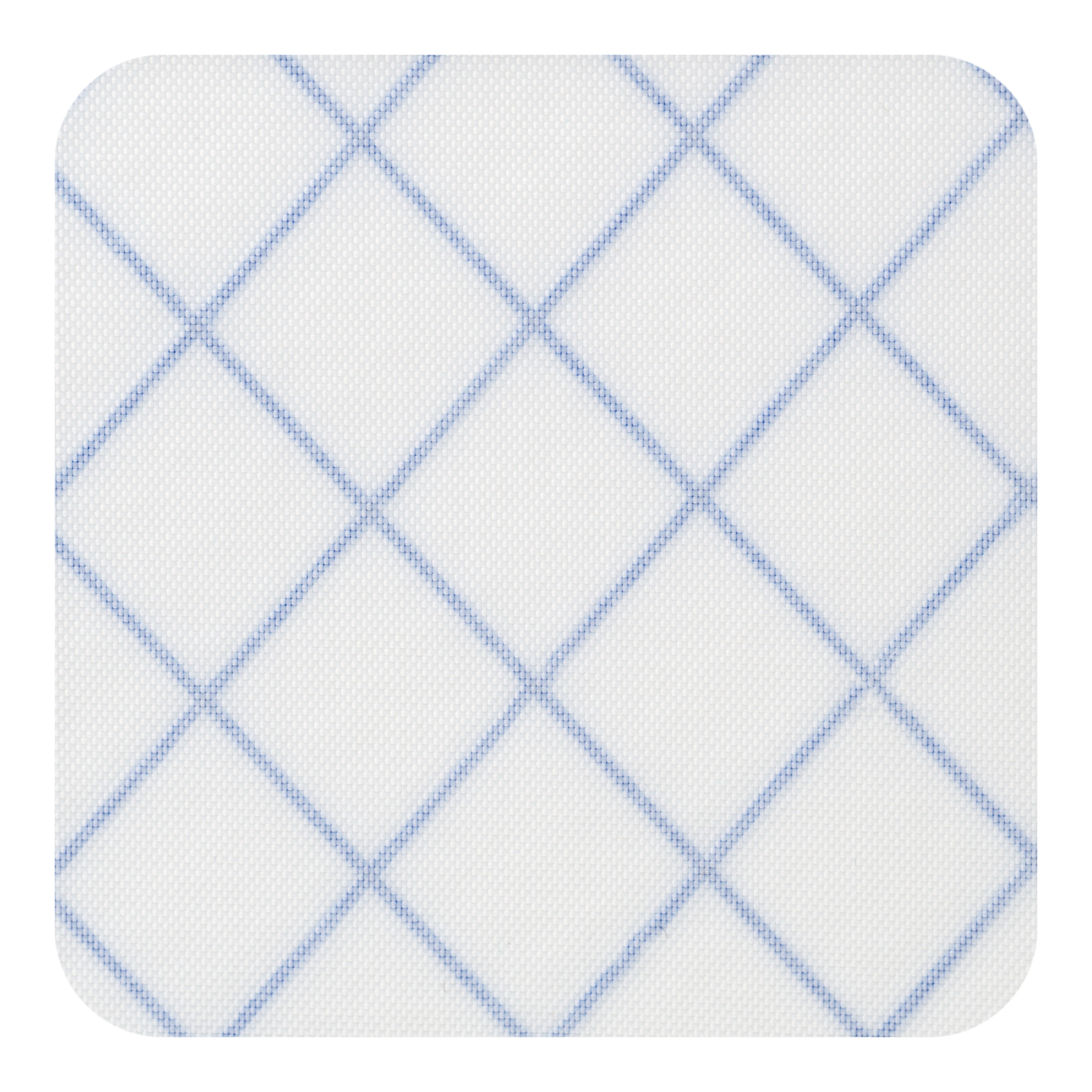 Motif en forme de losanges bleus sur fond blanc, probablement une texture ou un tissu.
