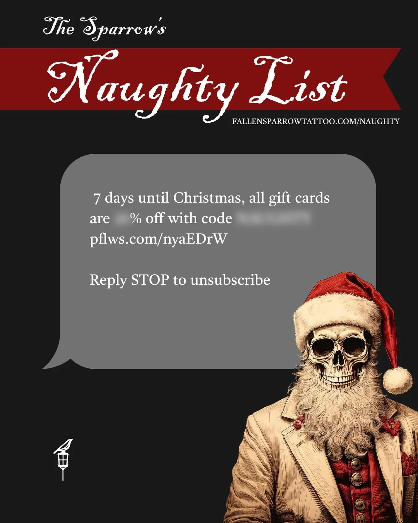 Santa doesn't reward the Naughty... WE DO! Make sure you're signed up to our Naughty List to catch exclusive deals not available anywhere else! Link in our bio.