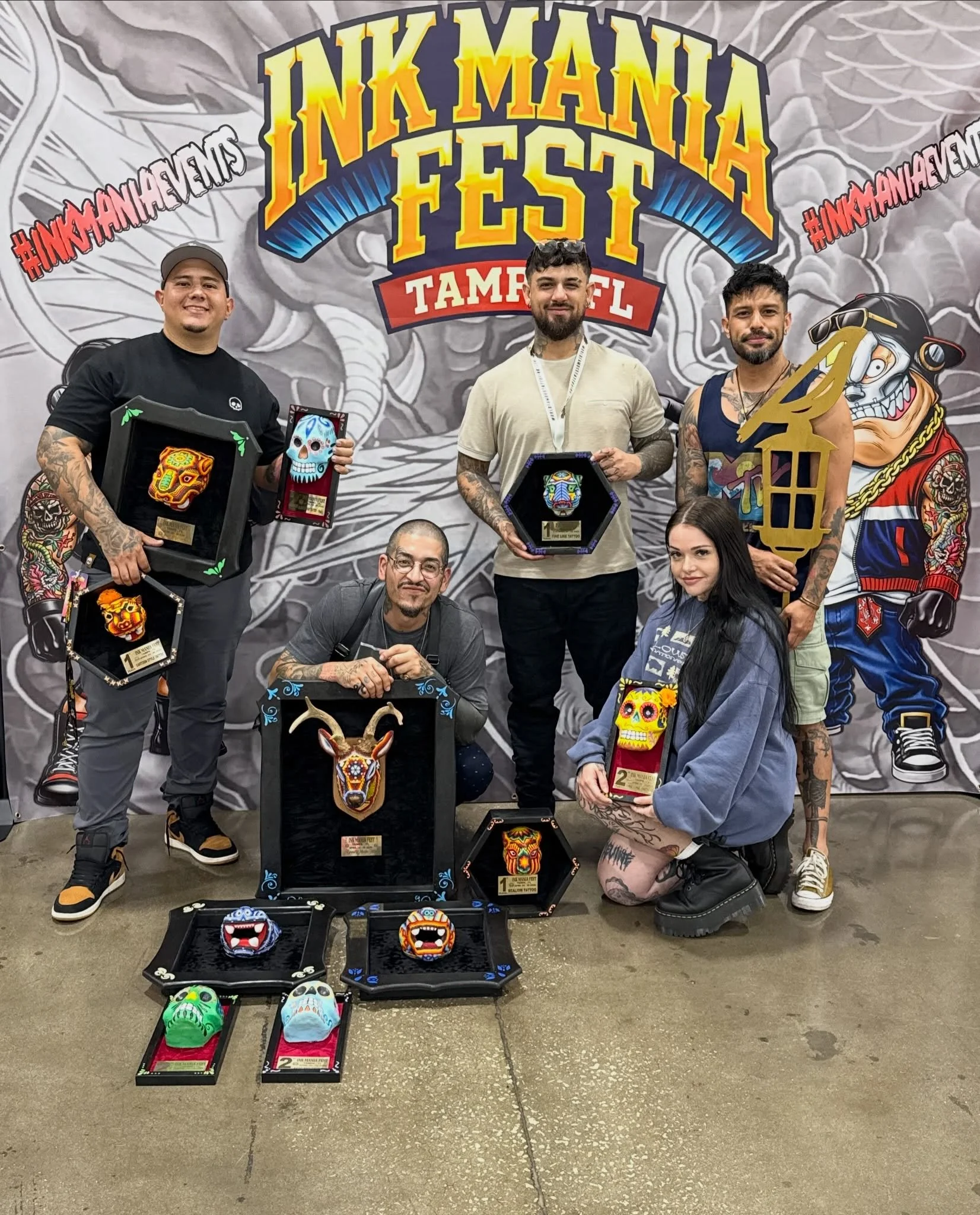 Proud of our Sparrow Fam who represented this weekend at @InkManiaEvents.

We're fortunate enough to say that we have world-class, award winning artists in our shop. Help us celebrate them!

@AndresJaramilloTattoo
@BennyGon
@TattDaddyy
@Jen_XTatts
@L