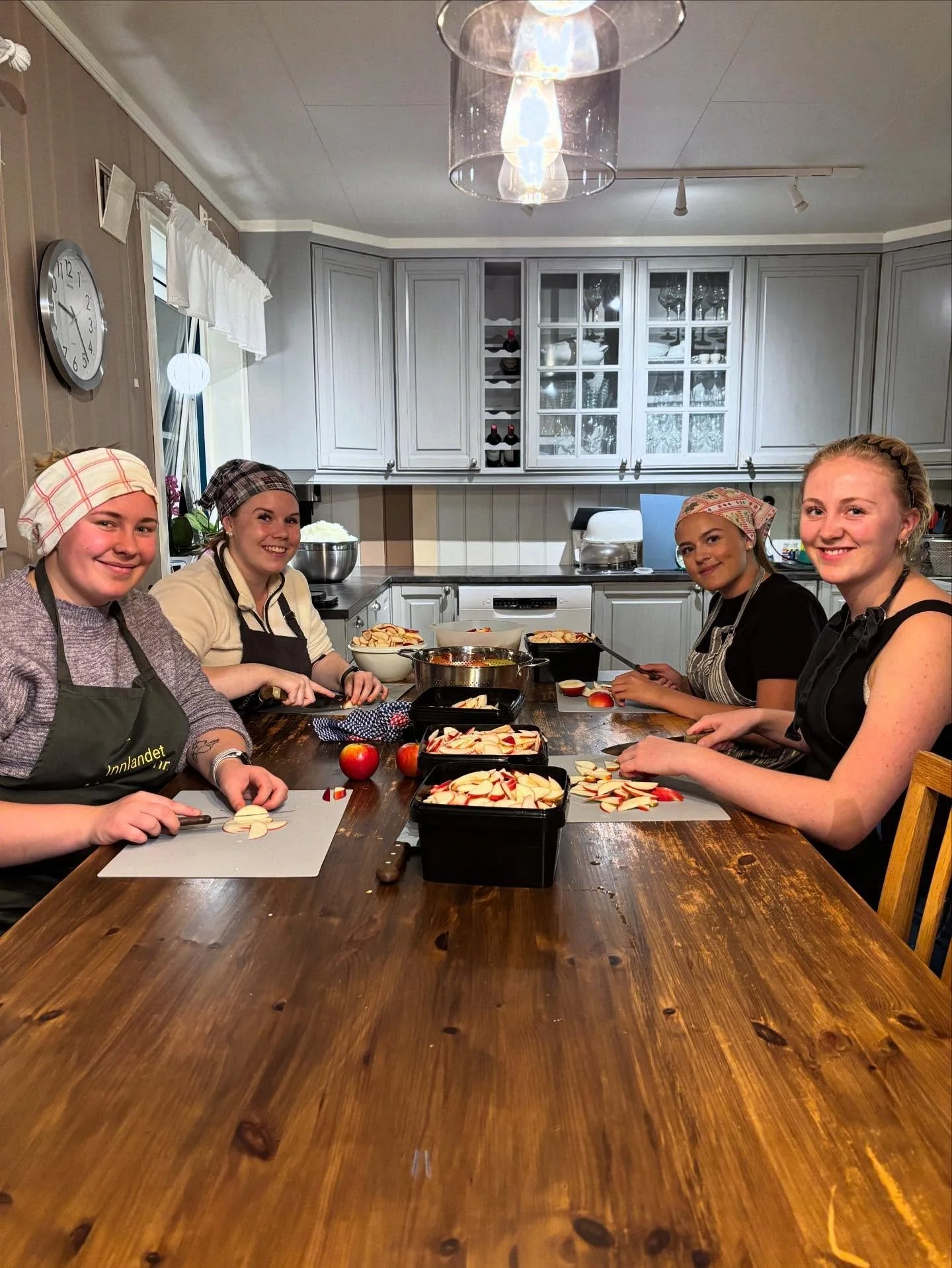 Jeg ba om hjelp… 
…og hjelp fikk jeg! 🤩🤩🤩 
Forleden dag la jeg ut en forespørsel, på gode plakattavla i Vingelen, om hjelp til å kutte grønnsaker. 🍎🥕🧅🌶️ Og ingen ringere enn 4 stk driftige Storsteigen-