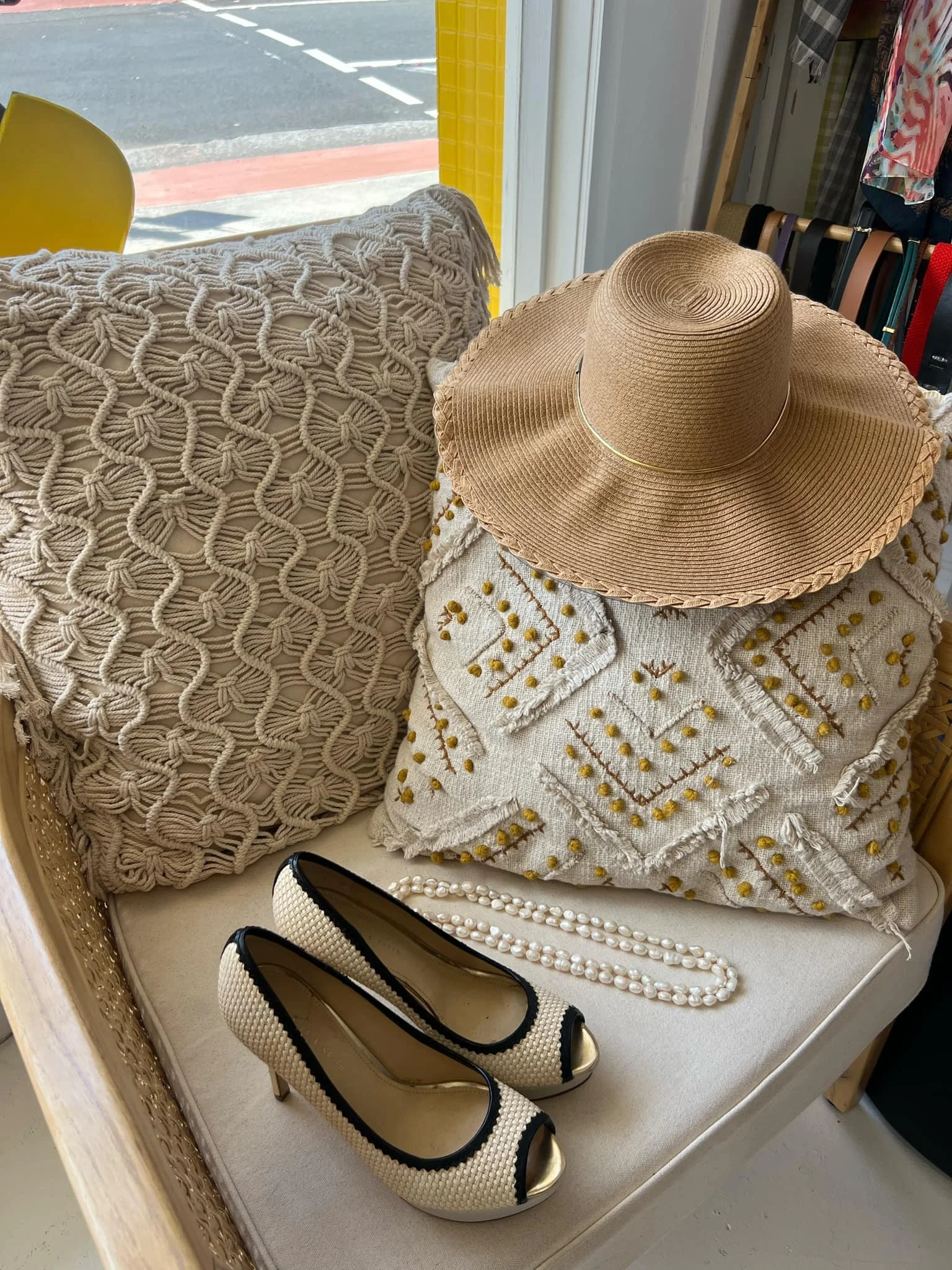 Donated clothes and accessories