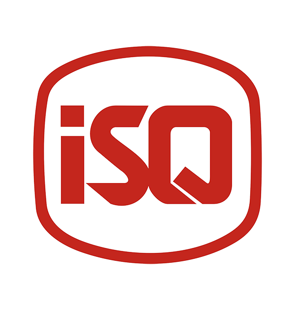 ISQ logo in red and black with a rounded square outline.