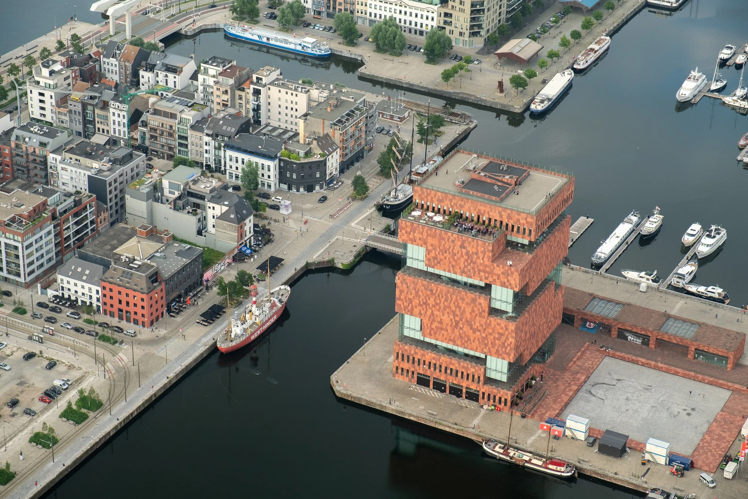 Anvers, vue du ciel
