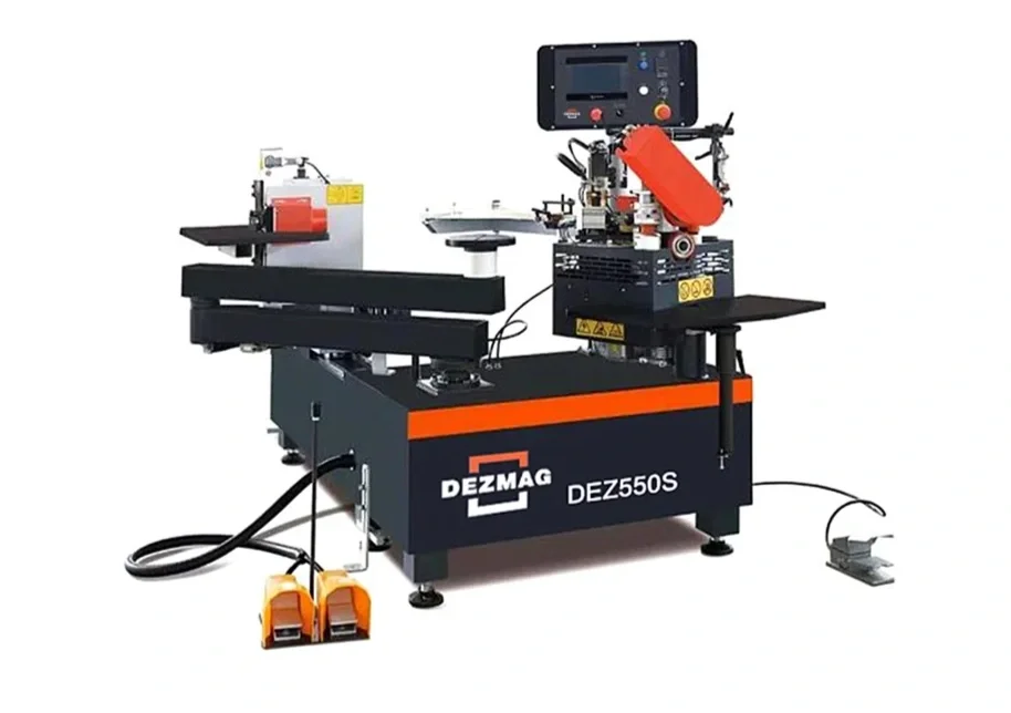máquina de corte y marcado de rotulación automática con pantalla digital, marca DEZMAG