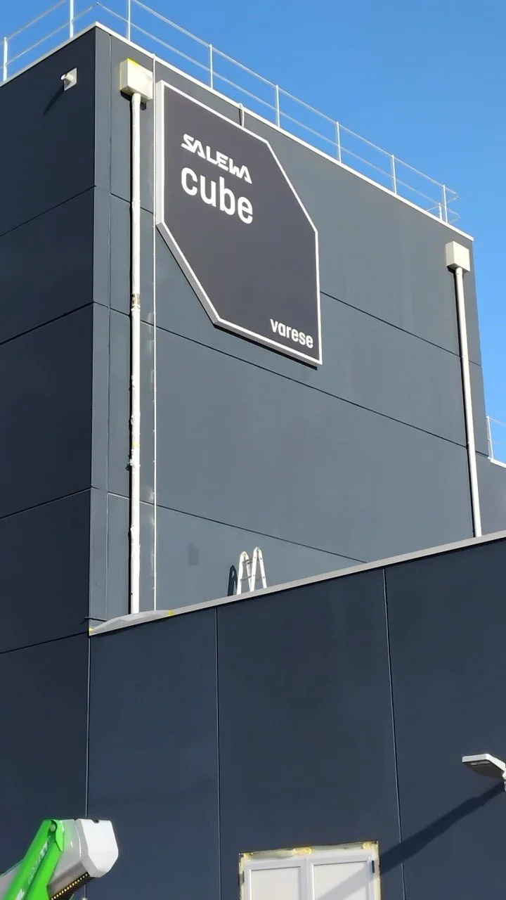 the external view of salewa cube varese climbing gym