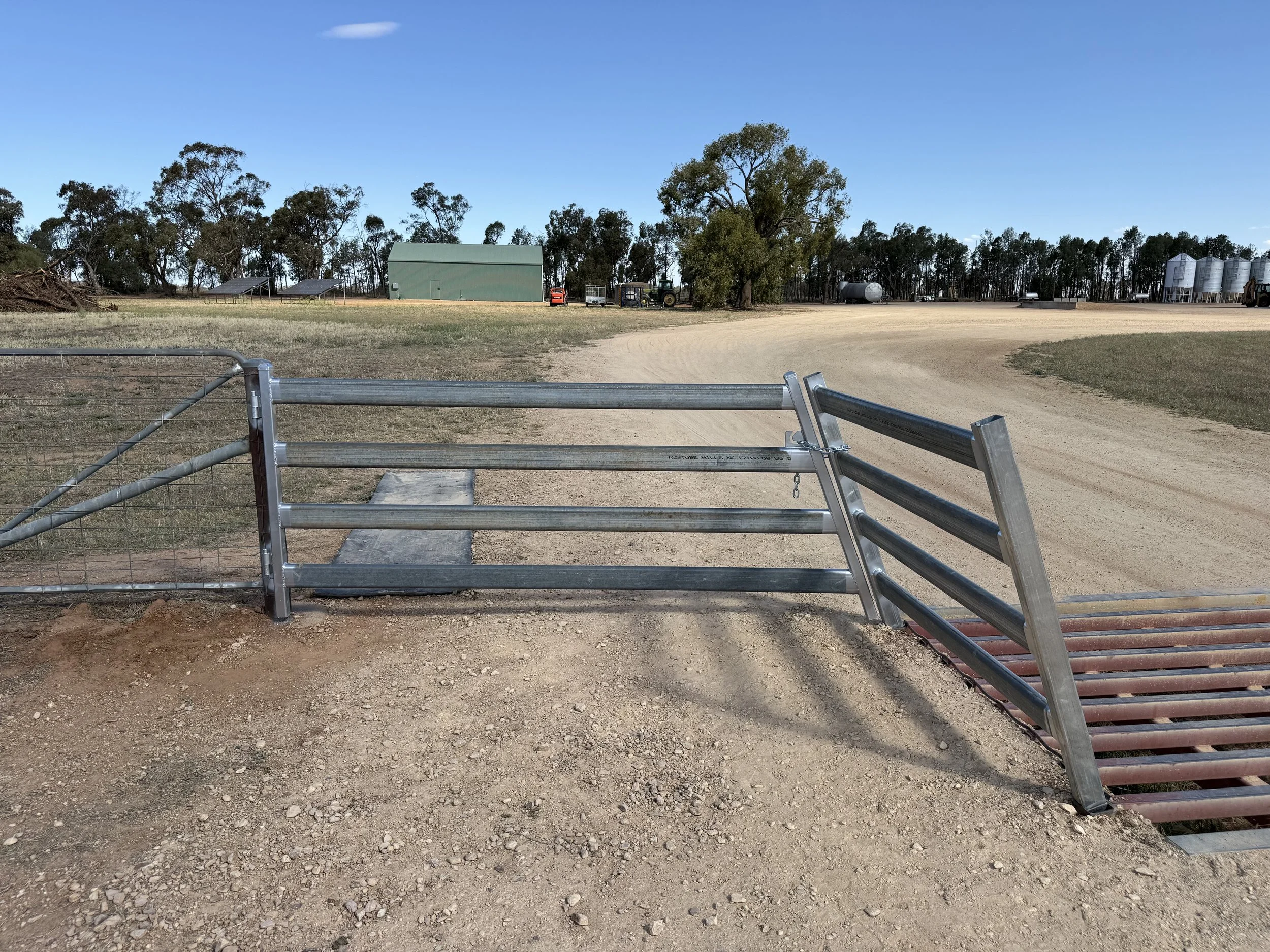 Custom Cattle Rail Entrance Gate