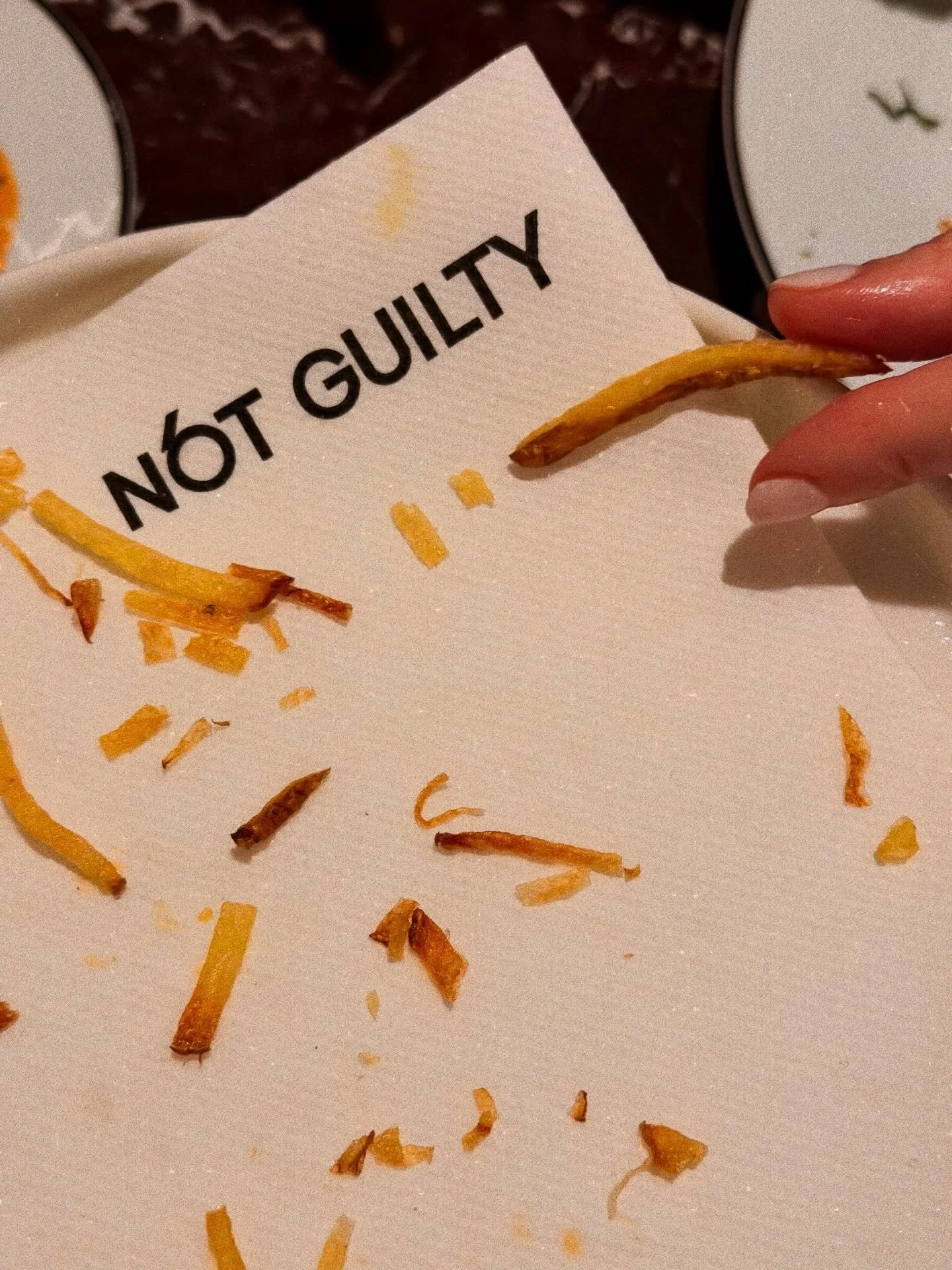 GUILTY of:
- loving fries 🍟 
- judging an Amaretto Sour with too much foam
- reading a menu and salivating 
- loving people who build family businesses 
- loving to make friends as an adult who chooses differently how to spend free time.
- over soci