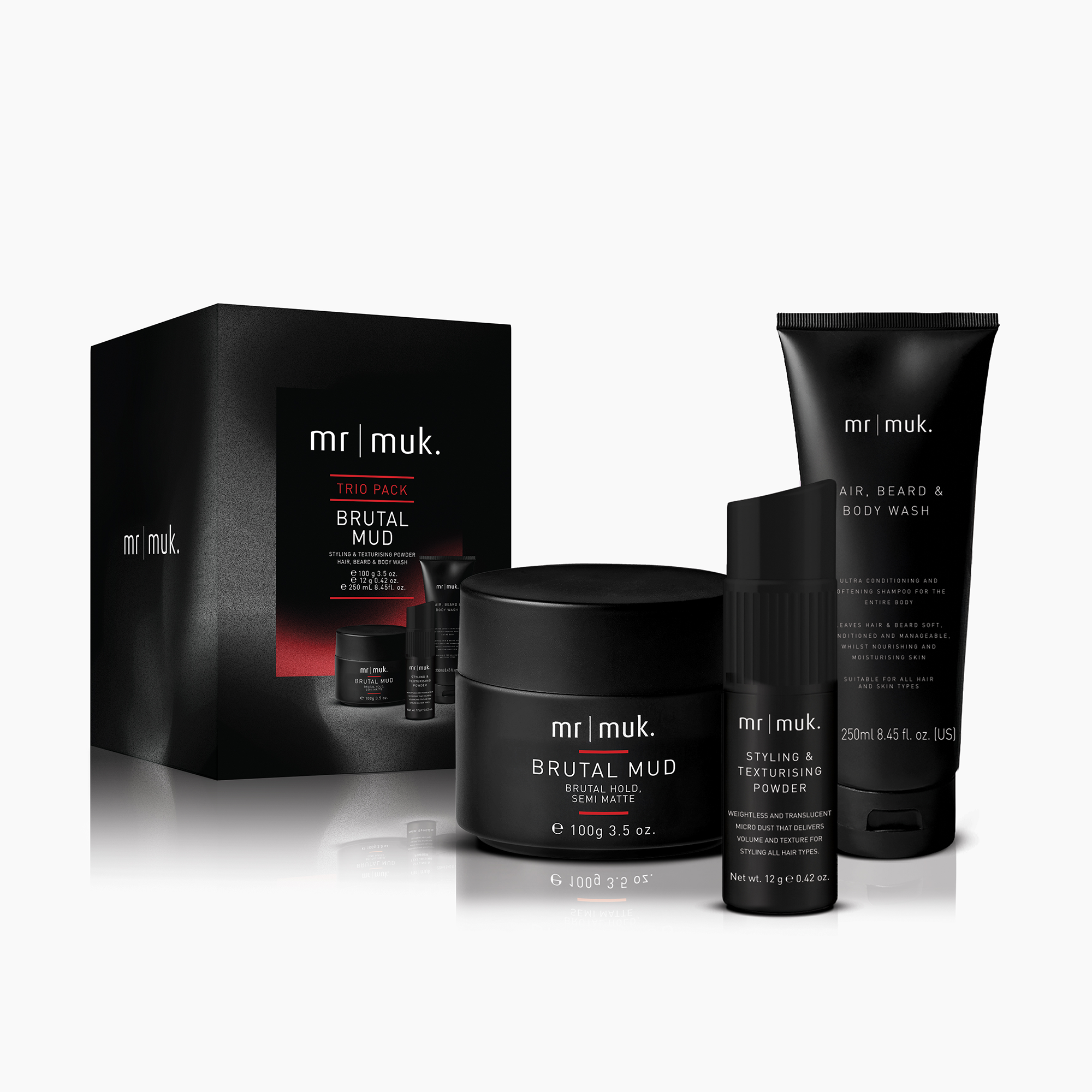 MR MUK BRUTAL MUD TRIO PACK  (Value of $93)