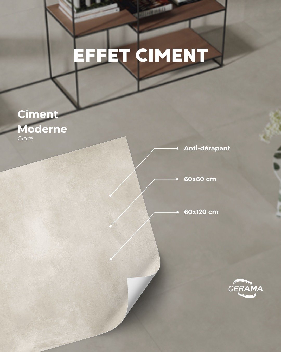 🖤 Carrelage Effet Ciment - Ciment Moderne🖤

Transformez votre espace avec l'&eacute;l&eacute;gance brute de notre carrelage effet ciment &quot;Ciment Moderne&quot;. Disponible en deux dimensions polyvalentes, 60x60 cm et 60x120 cm, ce carrelage all