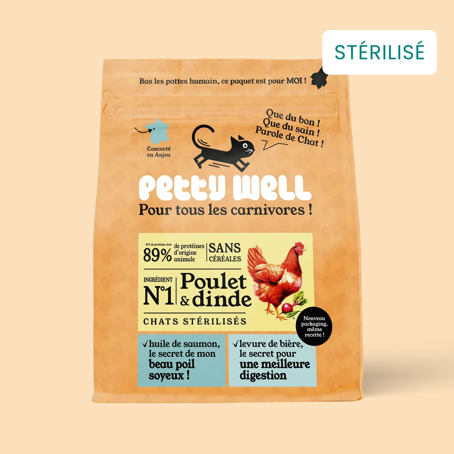 Croquettes Poulet Dinde Chat Sans Céréales Ajoutées