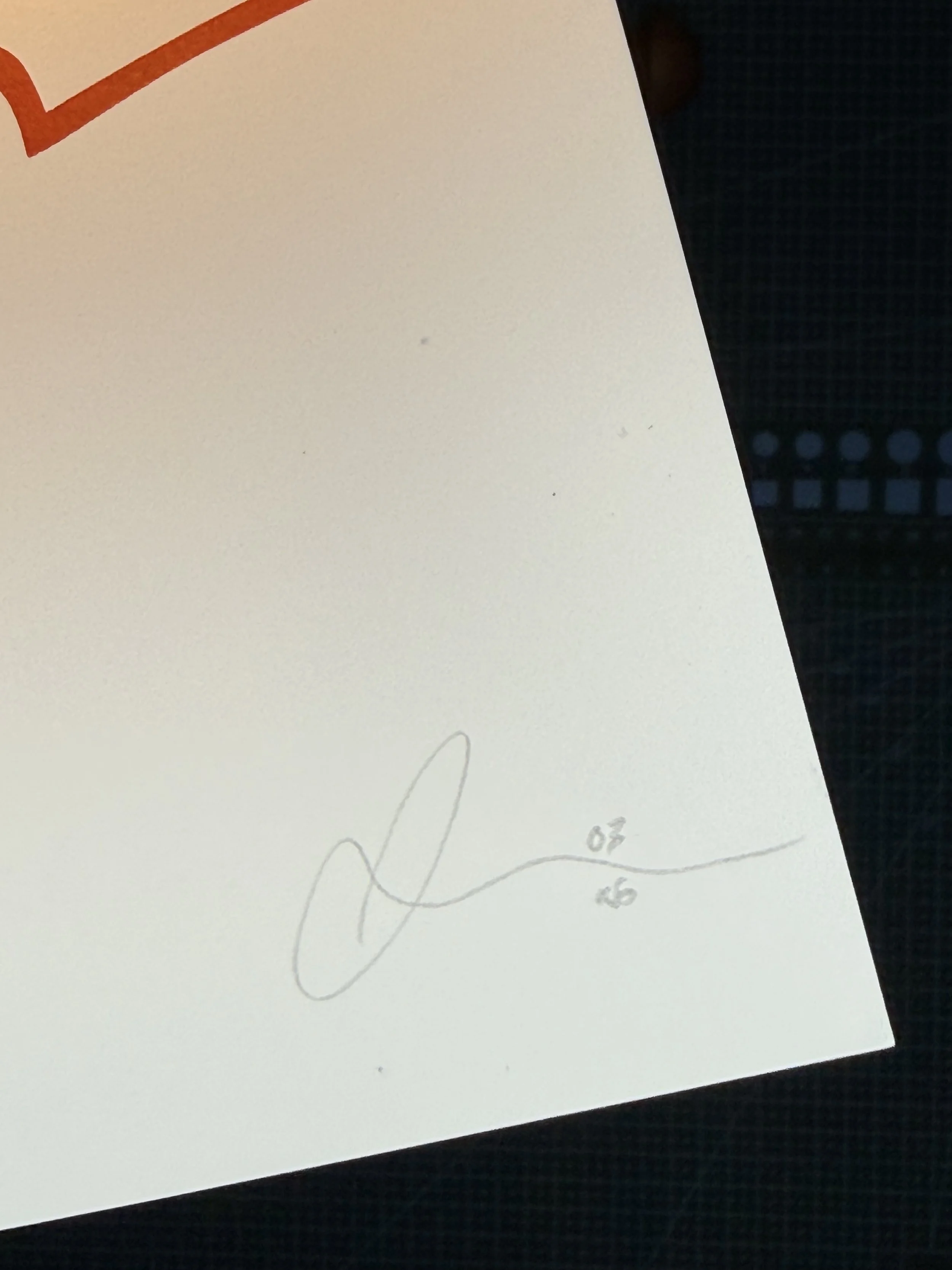 Hand printed linocut showing snake entwined with historic Essex three seaxes emblem