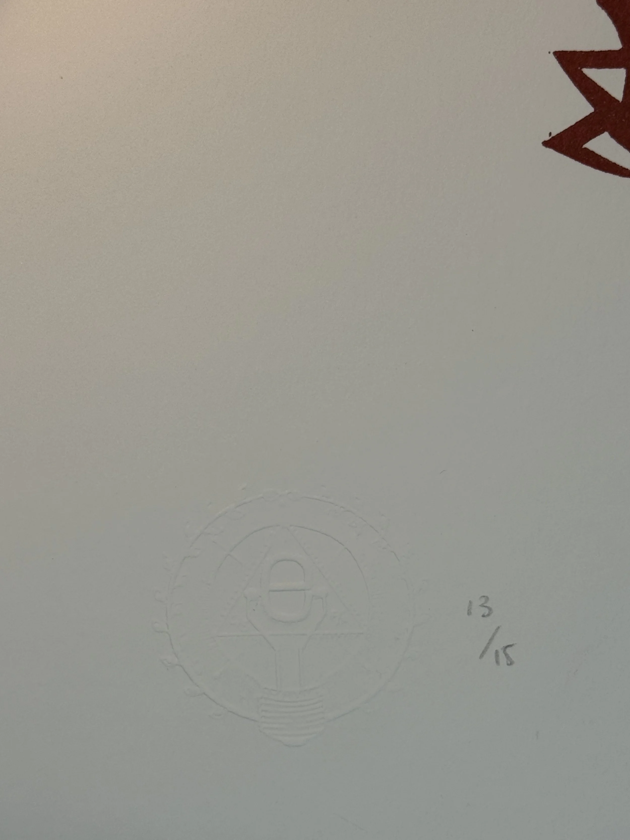 Saint Brigid patron saint of printmakers linocut print holding brayer and ink