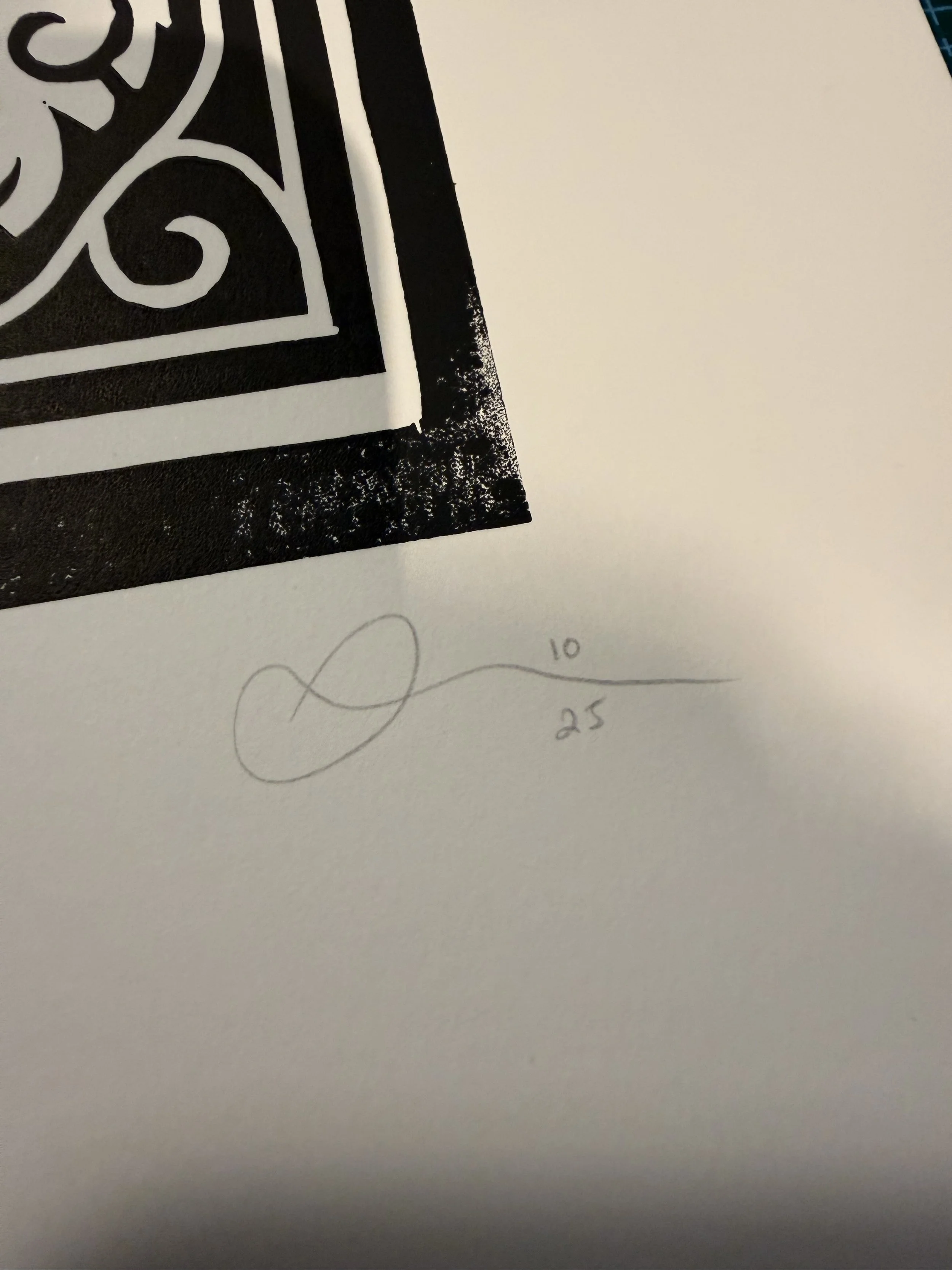 Limited-edition black linocut print Ram Woman by Elucidation Inc. Hand-carved and hand-printed with Caligo Safe Wash ink on archival acid-free cotton paper. Edition of 10.